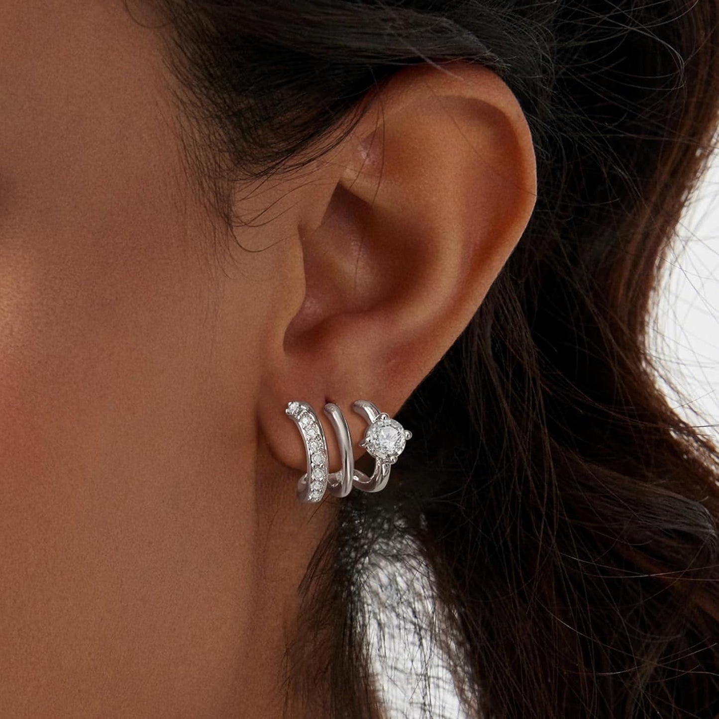 Tennis Necklace Bracelet for Women, Sterling Sliver, Dainty Chocker Necklace, Crystal Bracelet for Women, Wedding Jewelry for Bride, Sparkly Party Prom Hypoallergenic