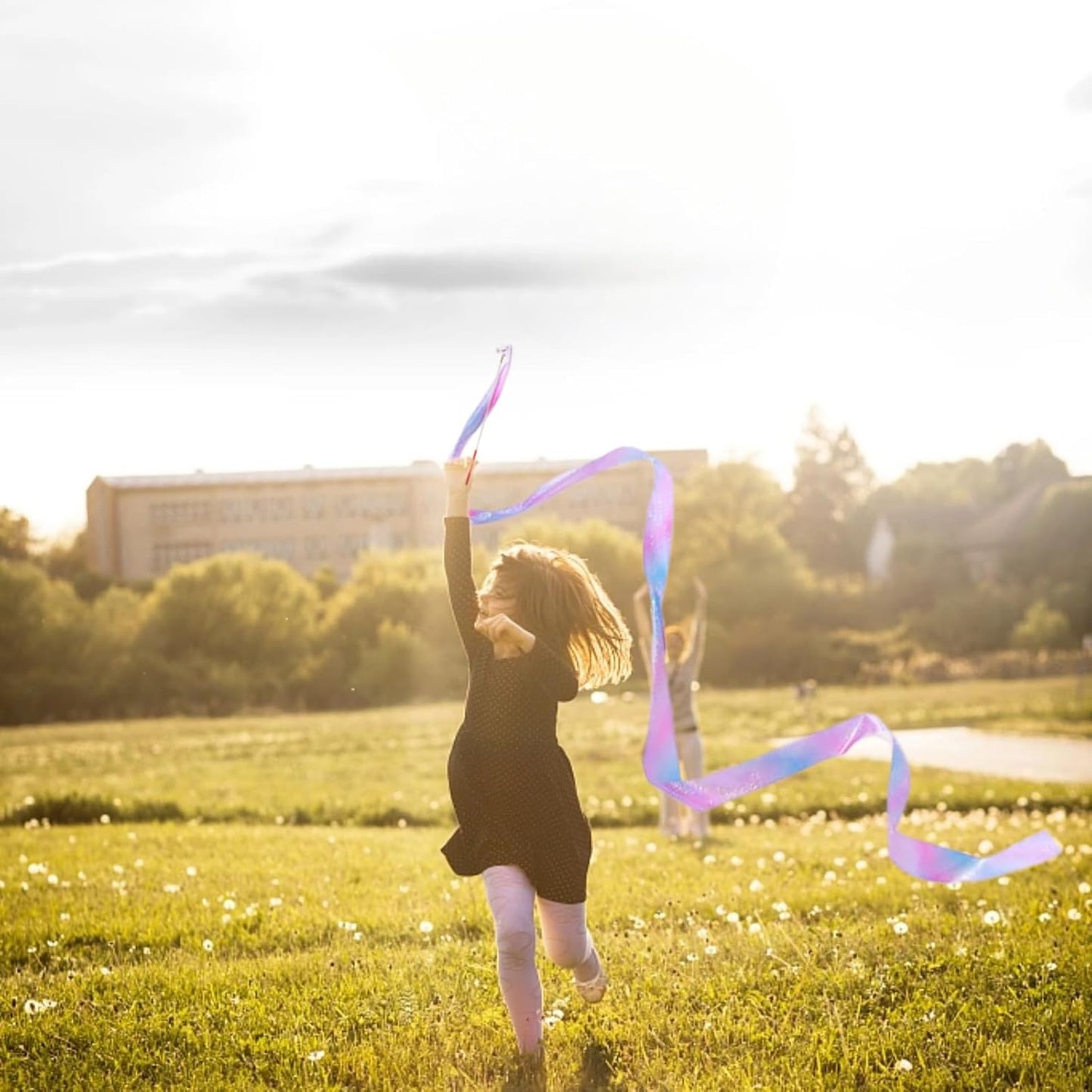 YANMIN Princess Party Favors - 24pcs Dance Ribbon Wand for Kids 4-8 8-12 Princess Mermaid Birthday Party Streamers Decorations Supplies Girls Princess Party Carnival Outdoor Games Goodie Bag Stuffers