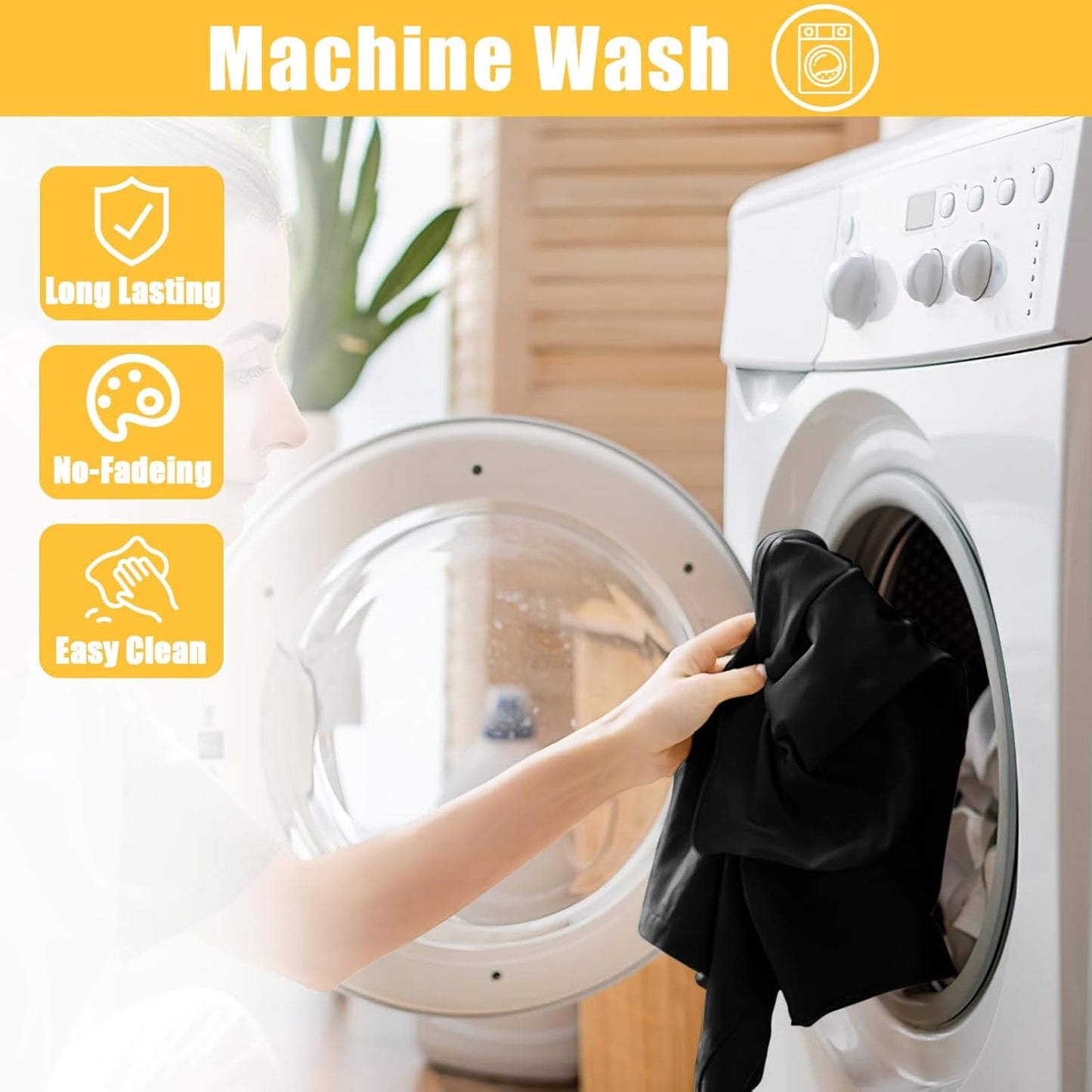 Rectangle Table Cloth, Waterproof Elastic Fitted Tablecloth for 5 Foot Folding Tables, Washable Polyester Tablecloths for Picnic, Camping, Outdoor (Black, 30"x60")