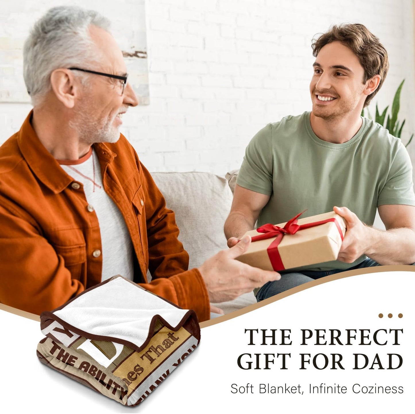 Gifts for Dad from Daughter Son - Birthday Gifts for Dad - Christmas Blanket Gift for Dads - Best Dads Ever Gift - Cool Dad's Birthday Present - Funny Present for Father - Throw Blanket 50" x 60"