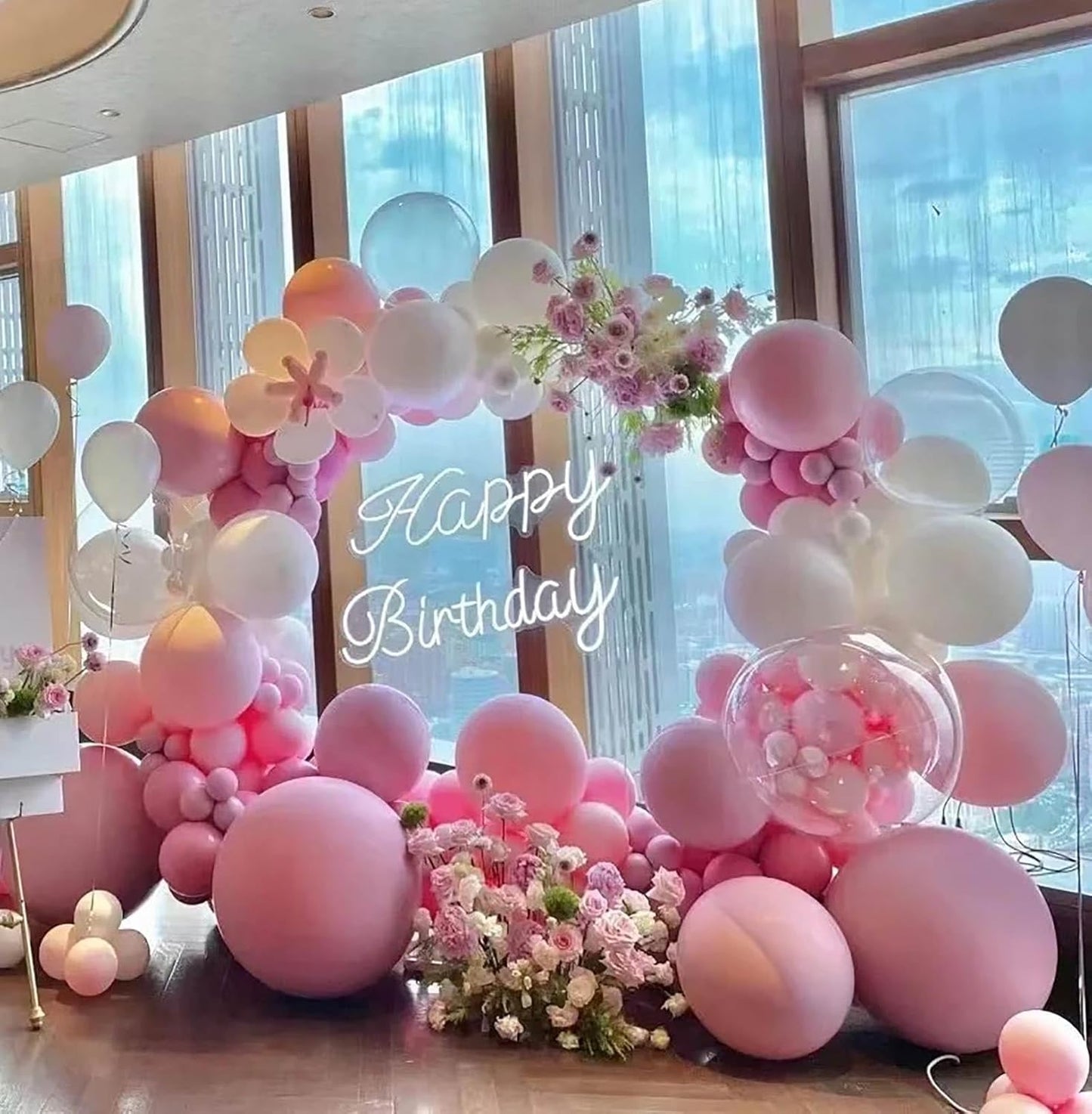 KALOR 12 Inch Dark Pink Balloons, 50 Pcs Latex Helium Balloons for Kid's Birthday Party, Baby Shower, Wedding, Graduate Party Decorations