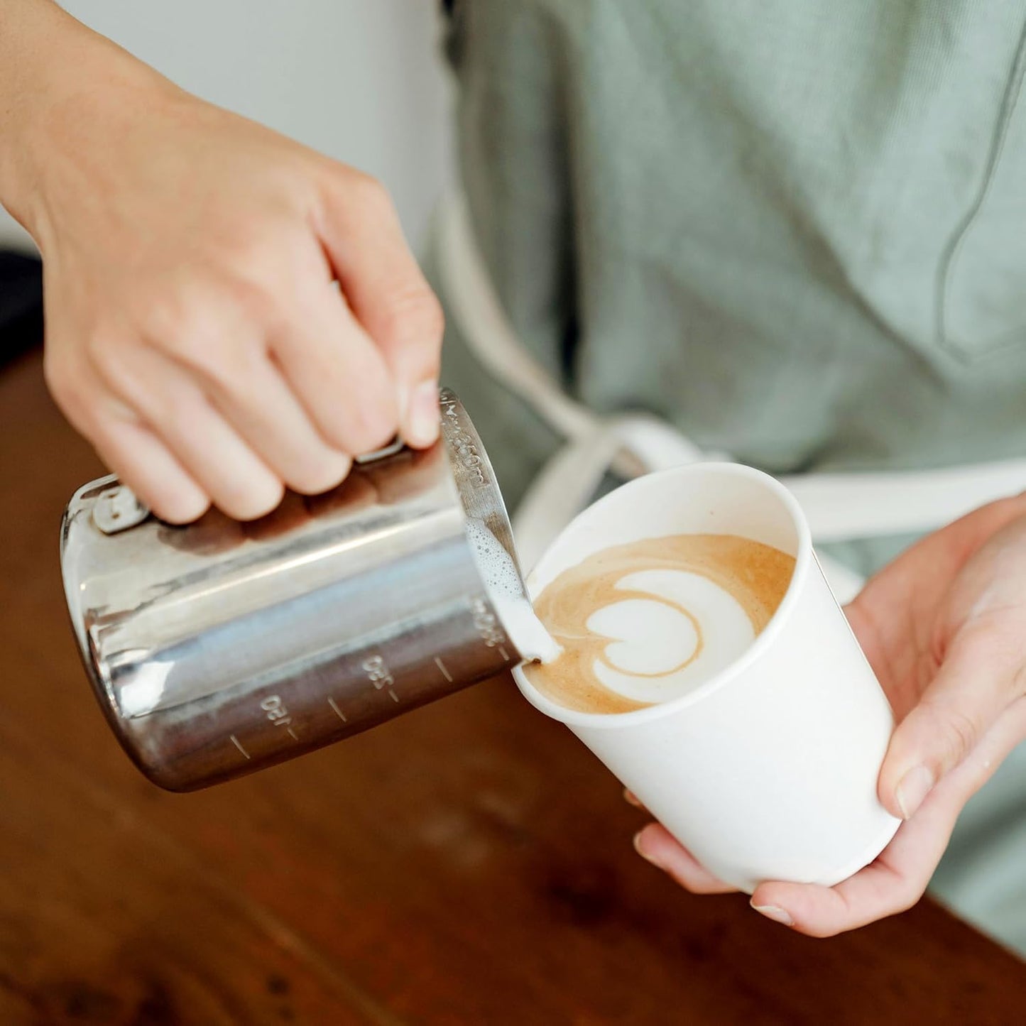 Disposable Paper Cups 12 oz [100 Pack], White Hot Coffee Cups, 12 oz Paper Coffee Cups, Thickened Design for Cafes, Bistros, Parties, and Events