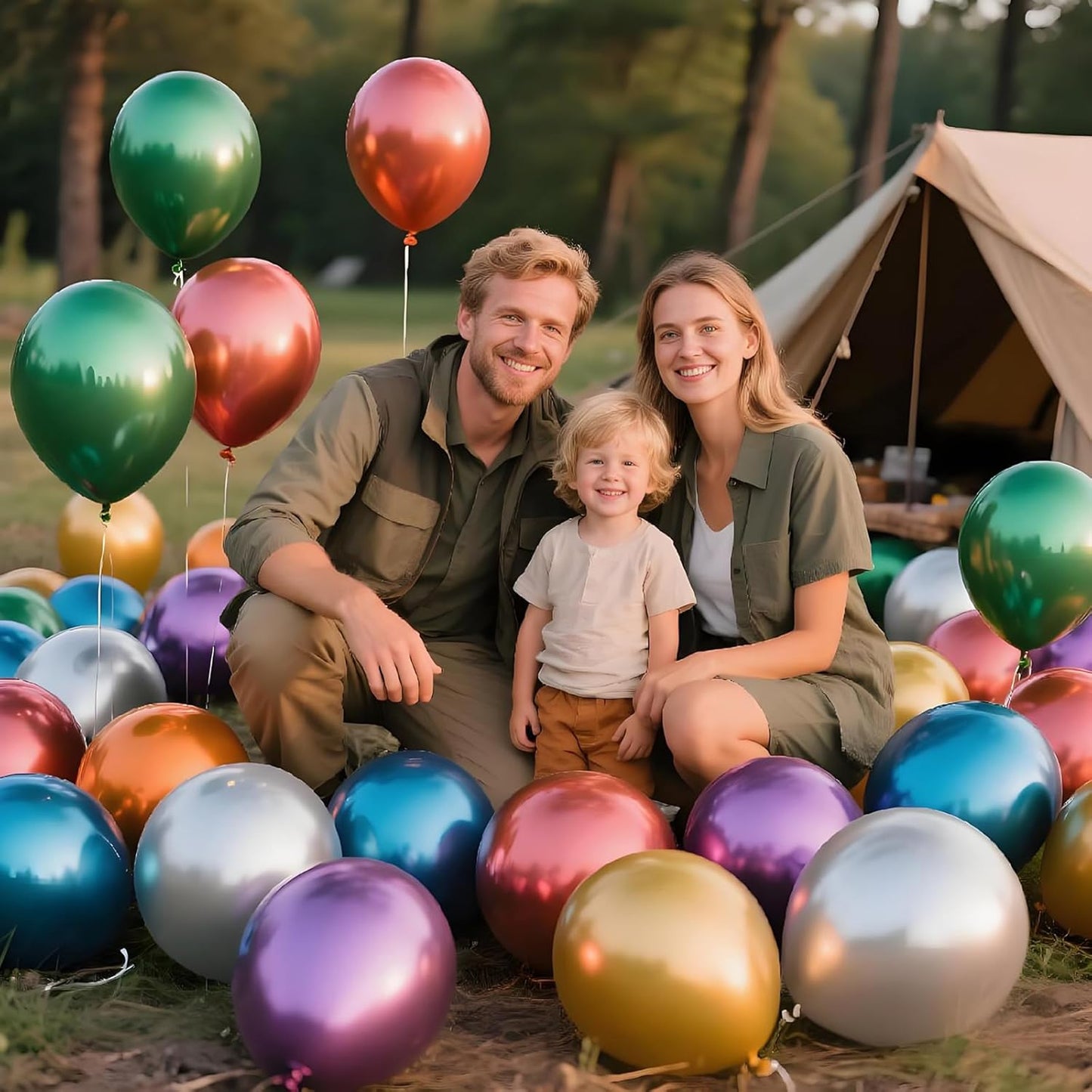 KAWKALSH Metallic Colorful Balloon 12 Inch, 110pcs Latex Party Balloons Helium Bright Color for Birthday Baby Shower Wedding Party Supplies Arch Garland Decoration