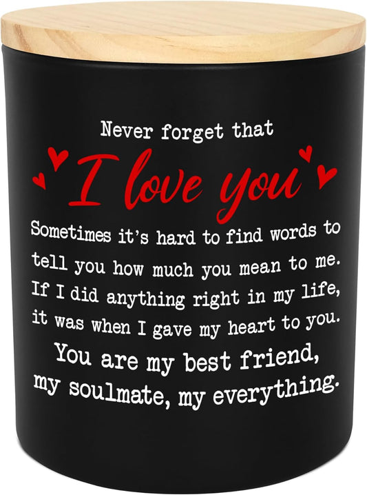 TEEZWONDER Christmas Anniversary Wedding Gifts for Couple - Long Lasting Vanilla Lavender Candle 10 oz - Romantic Gifts for Him Her, Wedding Gift for Women Men, Boyfriend Husband Birthday Gift Ideas