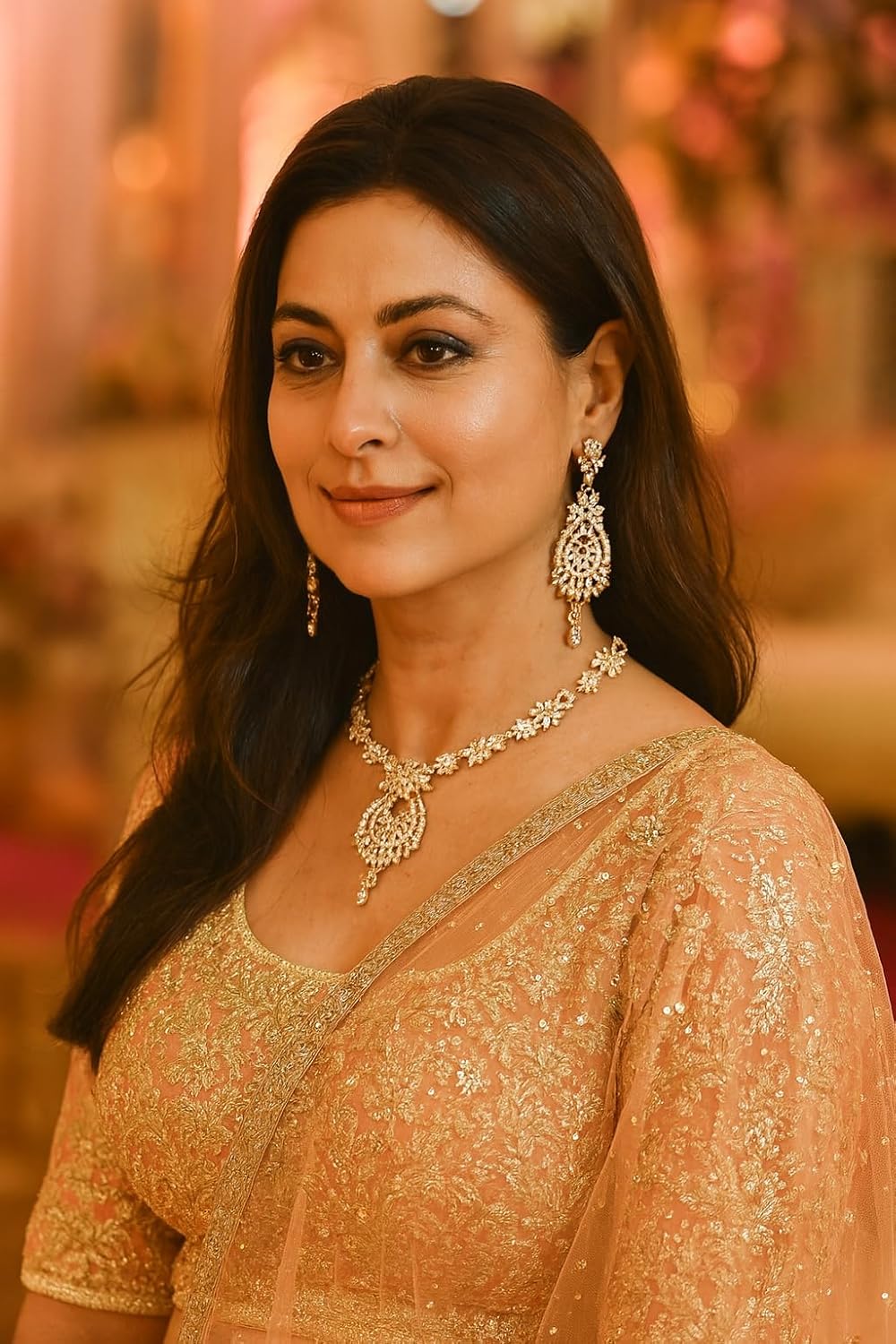 Touchstone Indian jewelry sets for women maang tikka wedding guest gold necklace bollywood jewellery set pageant elegant prom bride accessories western crystal chunky rhinestone necklaces