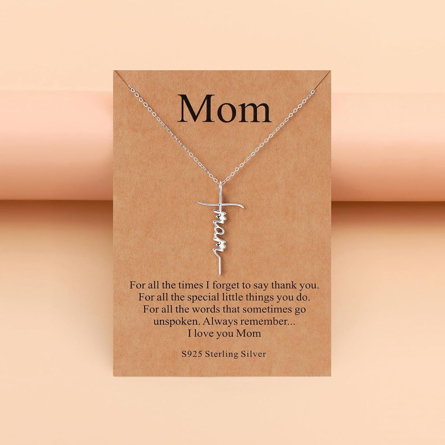 Lcherry Faith Cross Pendant Necklace for Women Religious Christian Jewelry Mother's Day Gifts for Women