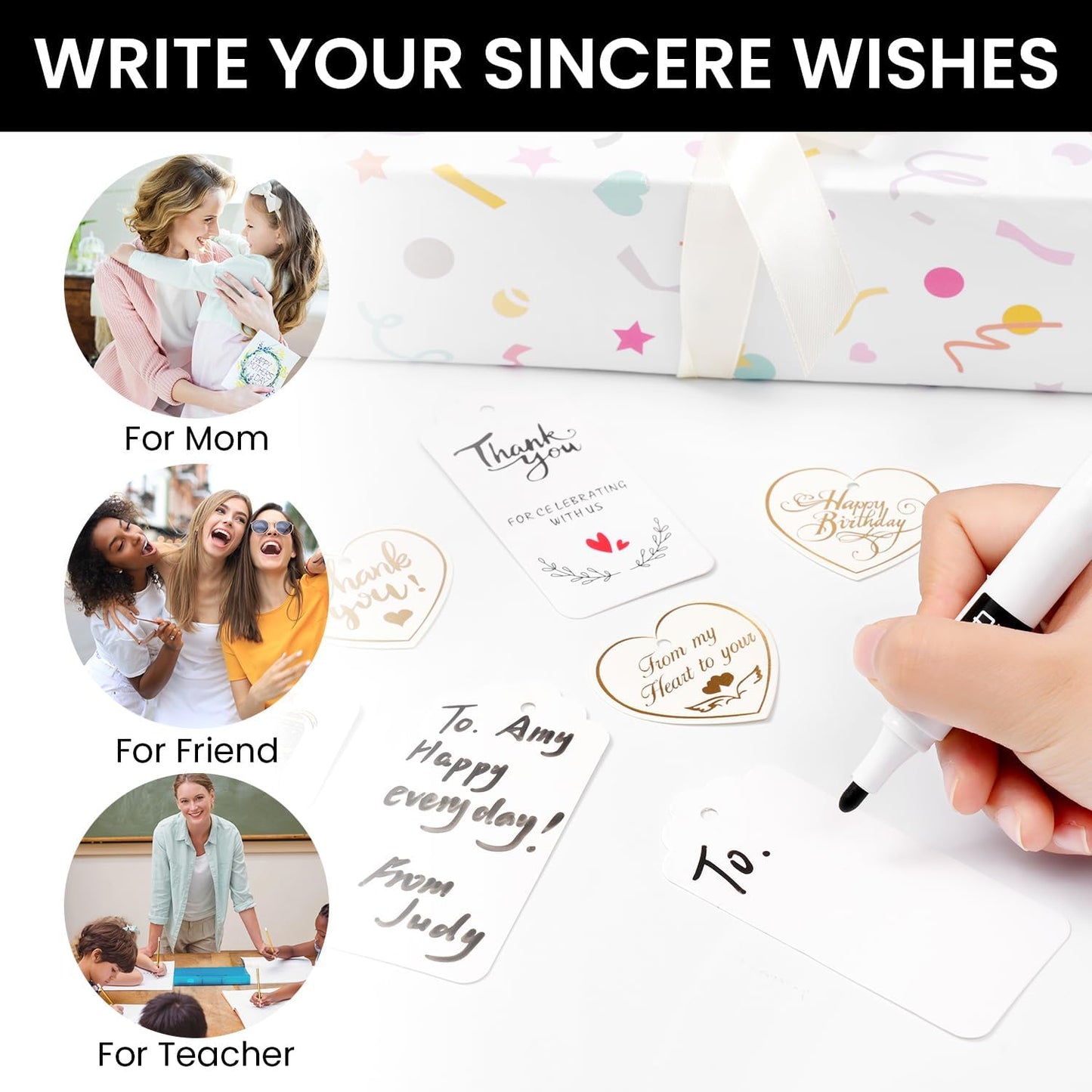 BAGAIL Initial Tote Bag, Personalized Birthday Gifts for Women, Teacher, Friends, Mom, Wedding, Monogrammed Beach Bag