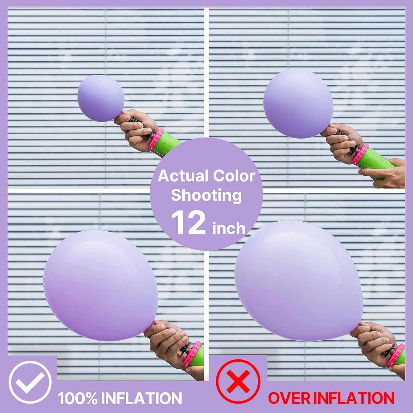 PartyWoo Lavender Balloons 140pcs Different Sizes Pack of 18 12 10 5 Inch Light Pastel Purple Lilac Balloon Arch Kit for Baby Shower Bachelorette Fairy Birthday Princess Party Decorations Purple-Q10