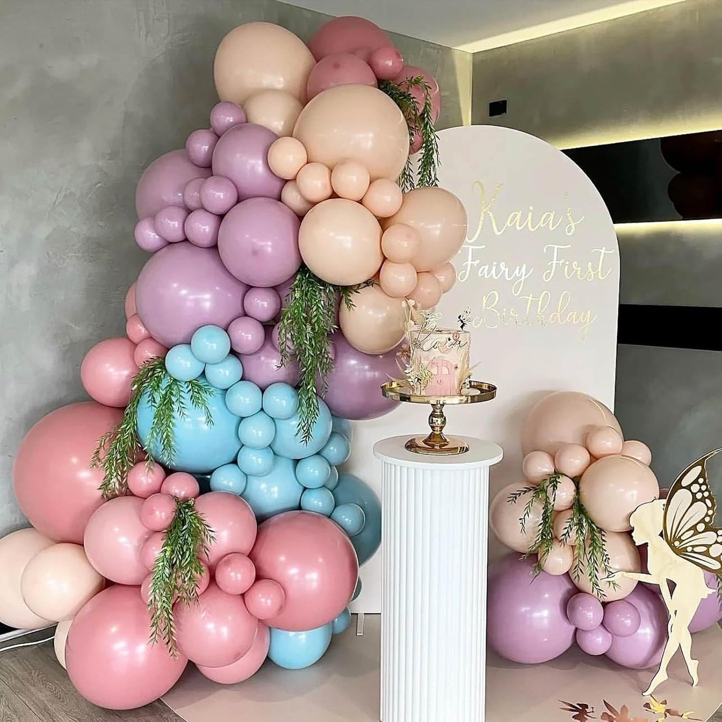 KALOR 12 Inch Beige Balloons, 50 Pcs Latex Helium Balloons for Kid's Birthday Party, Baby Shower, Wedding, Graduate Party Decorations