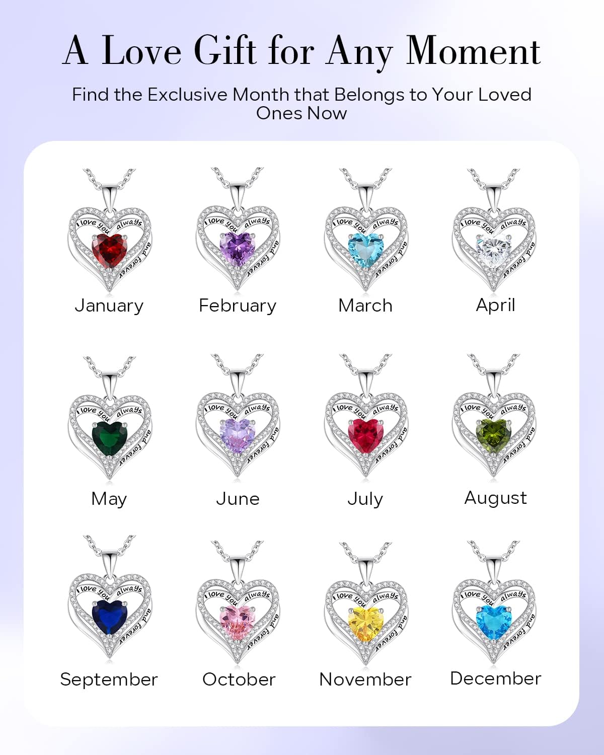 S925 Sterling Silver Necklace for Women, Wife Jewelry Rose Gold, Mom Birthday Valentines Mothers Day Gifts, Girlfriend Necklaces, Daughter Heart Jewel, Anniversary for Her