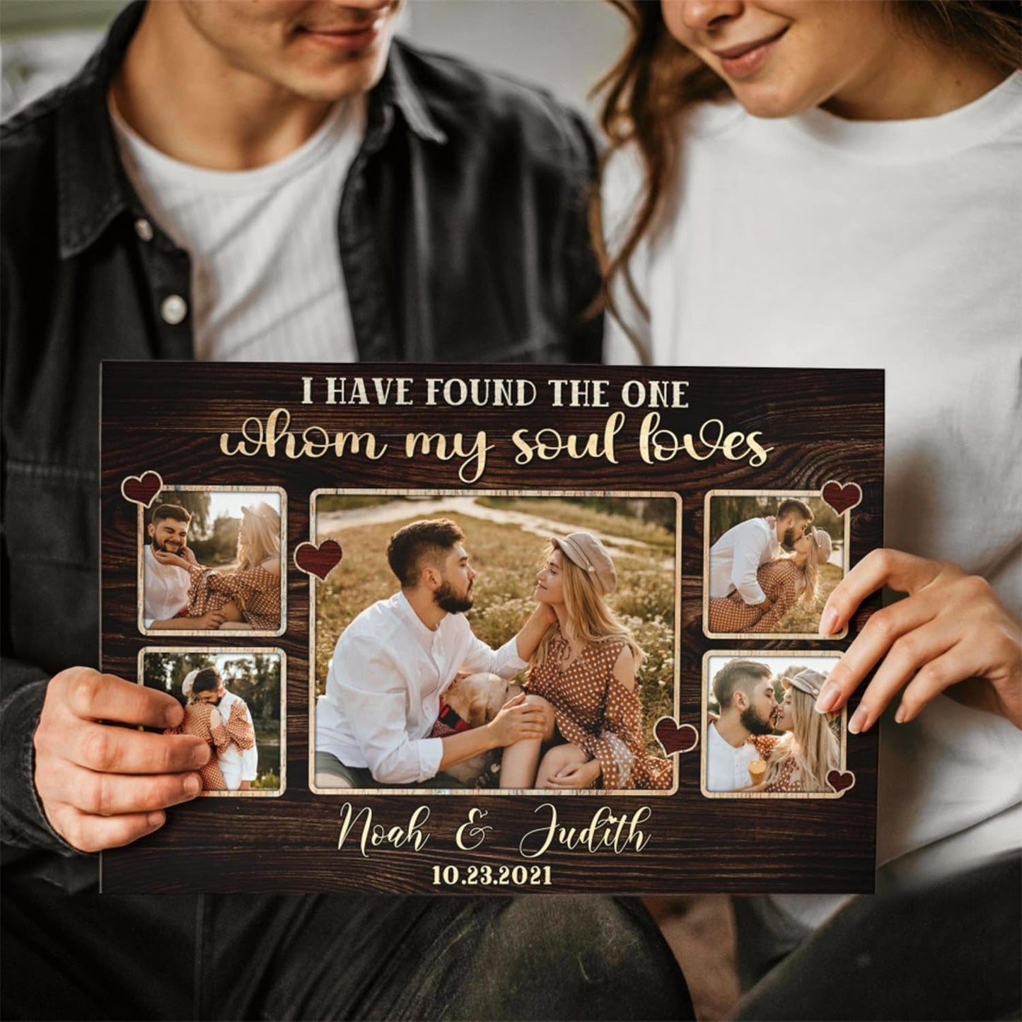 Dem Canvas Personalized Canvas Prints: 'I Have Found The One' - Couple Romance & Wedding Gifts, Custom Anniversary & Valentine Canvas Art (30x20)