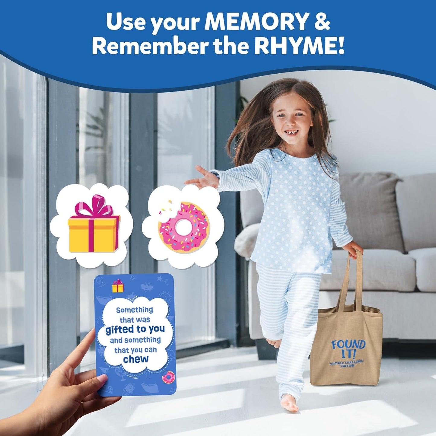 Skillmatics Indoor Scavenger Hunt Card Game - Found It Double Challenge, Learning Toys, Educational, Gifts for Kids, Boys, Girls and Families, for Ages 4, 5, 6, 7, Perfect for Home, School, Playdates