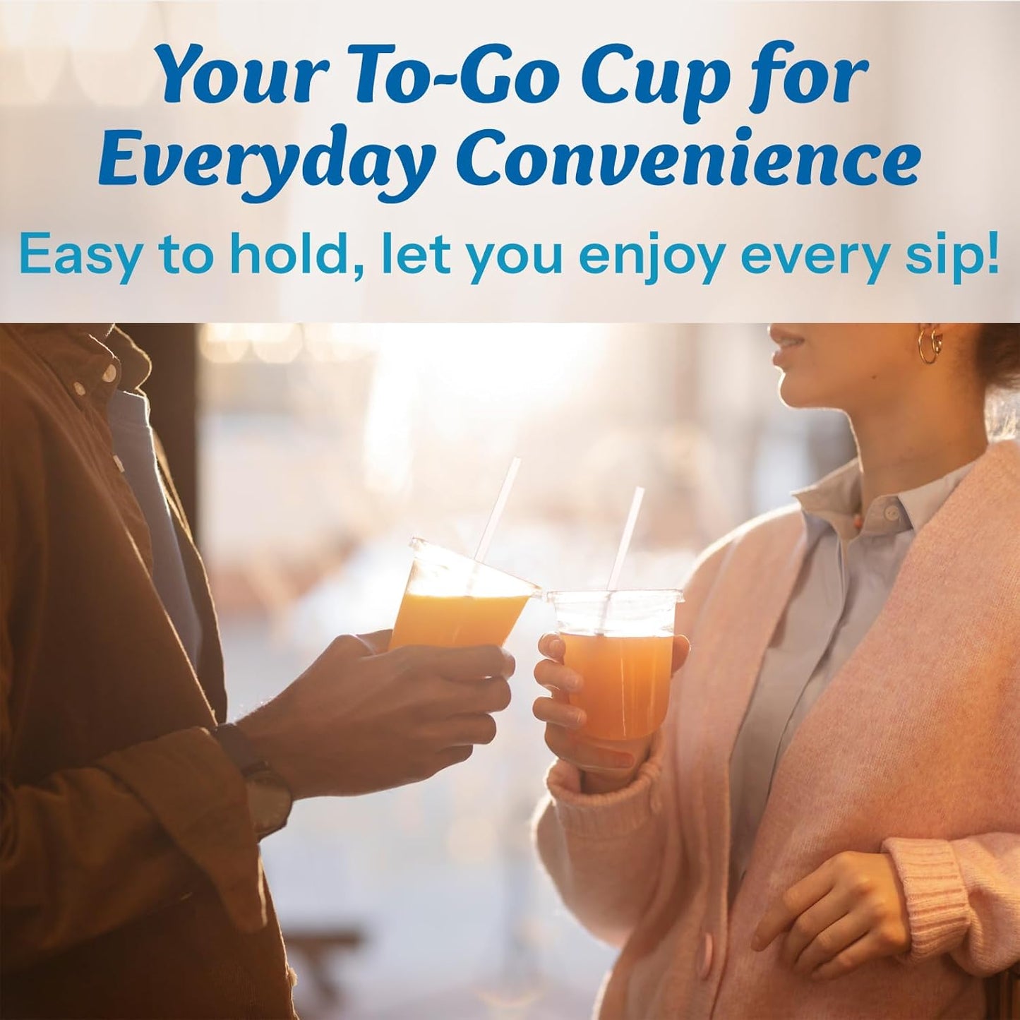 Homestockplus 100 Pack 12 oz BPA-Free Clear Plastic Cups with Lids and Straws - Leak-Proof Disposable Straw Cups, Iced Coffee Cups for Kids Drinks, Smoothies & To-Go Cold Beverages