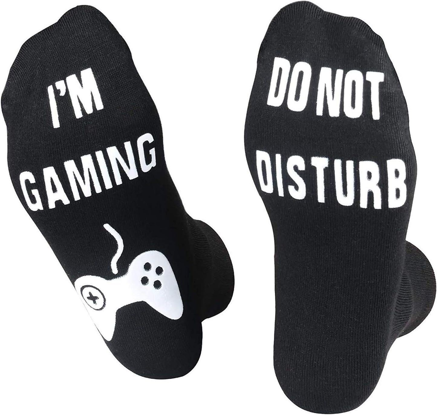 Funny Christmas Valentines Gifts Stocking Stuffers for Teen Kids Men Women Do Not Disturb I'm Gaming Socks Gamer Socks