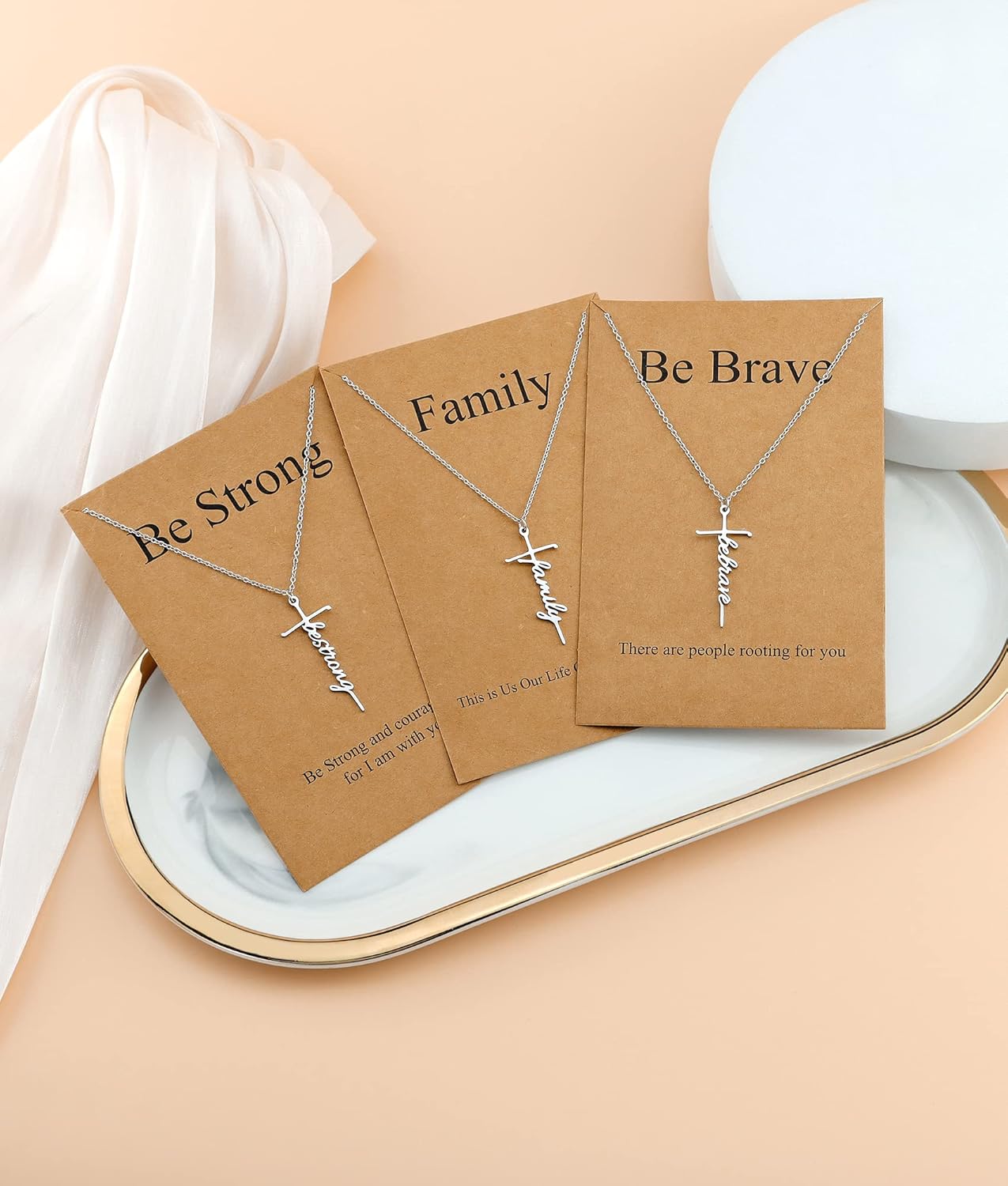 Lcherry Faith Cross Pendant Necklace for Women Religious Christian Jewelry Mother's Day Gifts for Women