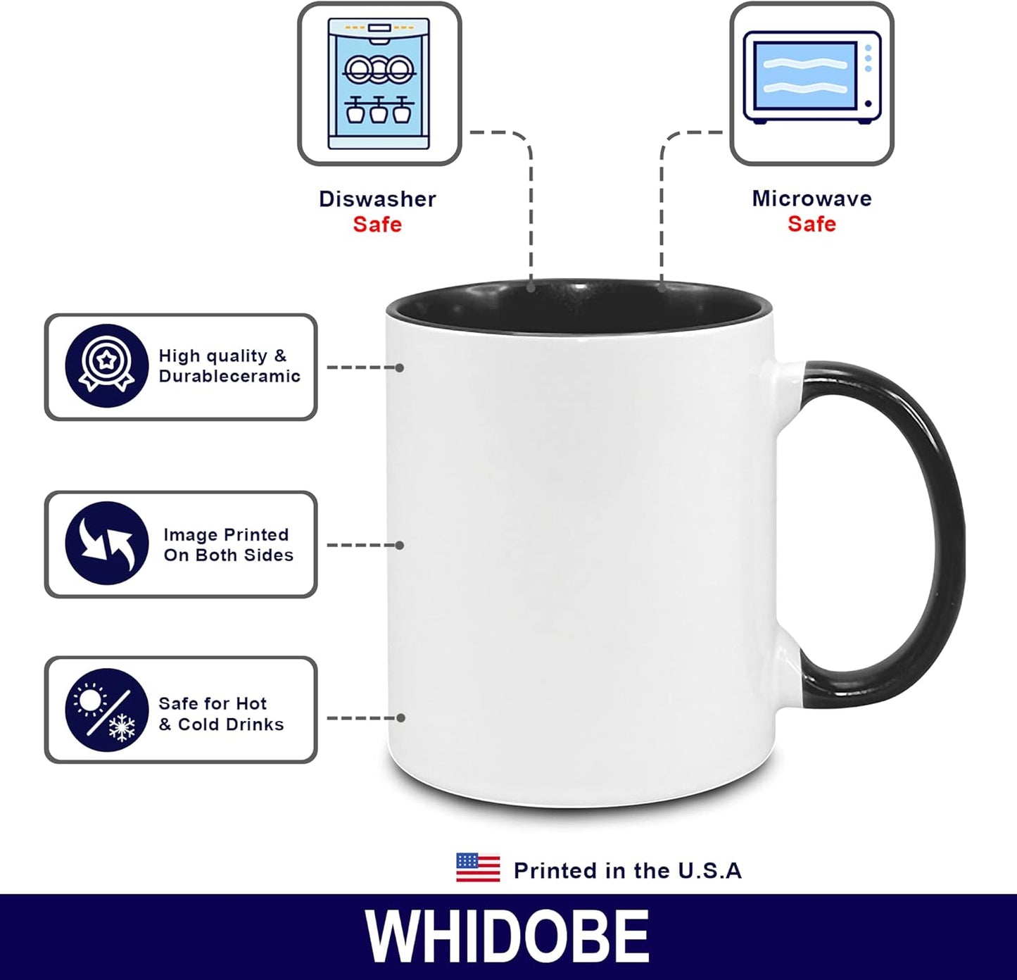 WHIDOBE Personalized Coworker Leaving Mug for Women, Custom 11oz 15oz Farewell Cup for Coworker Boss, Custom Name Mug for Friend Besties Leaving Going Away, Funny Good Bye Cup, A Job Made Us Coworkers