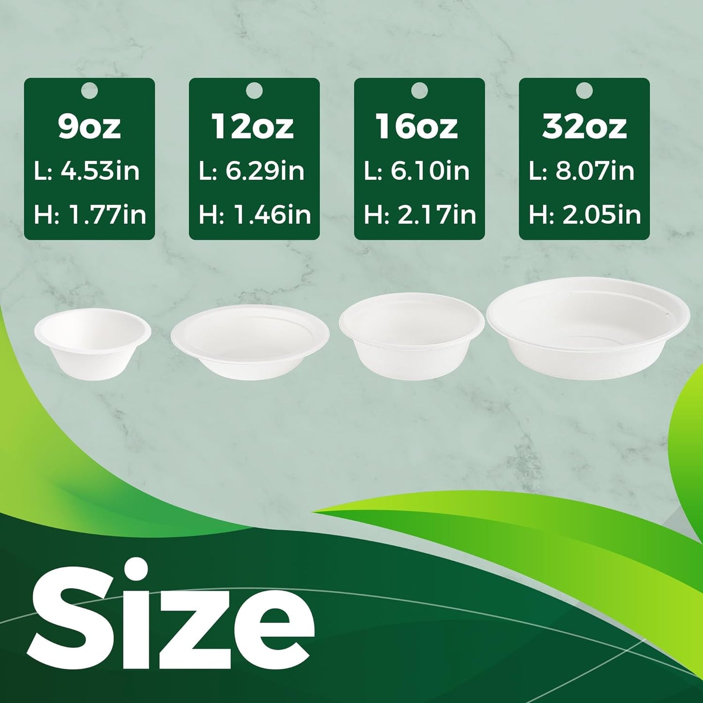 9oz Sample Paper Cups [100-Pack], Heavy Duty Disposable Cups Perfect for Dip Sauce and Snacks, 100% Compostable Sample Cups and Eco-Friendly Made from Bagasse