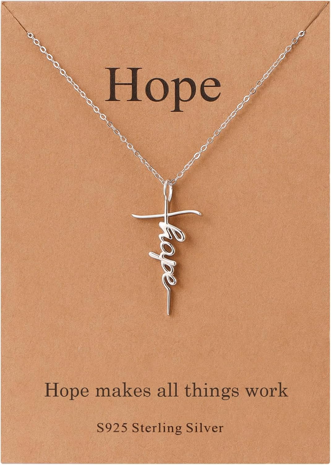 Lcherry Faith Cross Pendant Necklace for Women Religious Christian Jewelry Mother's Day Gifts for Women