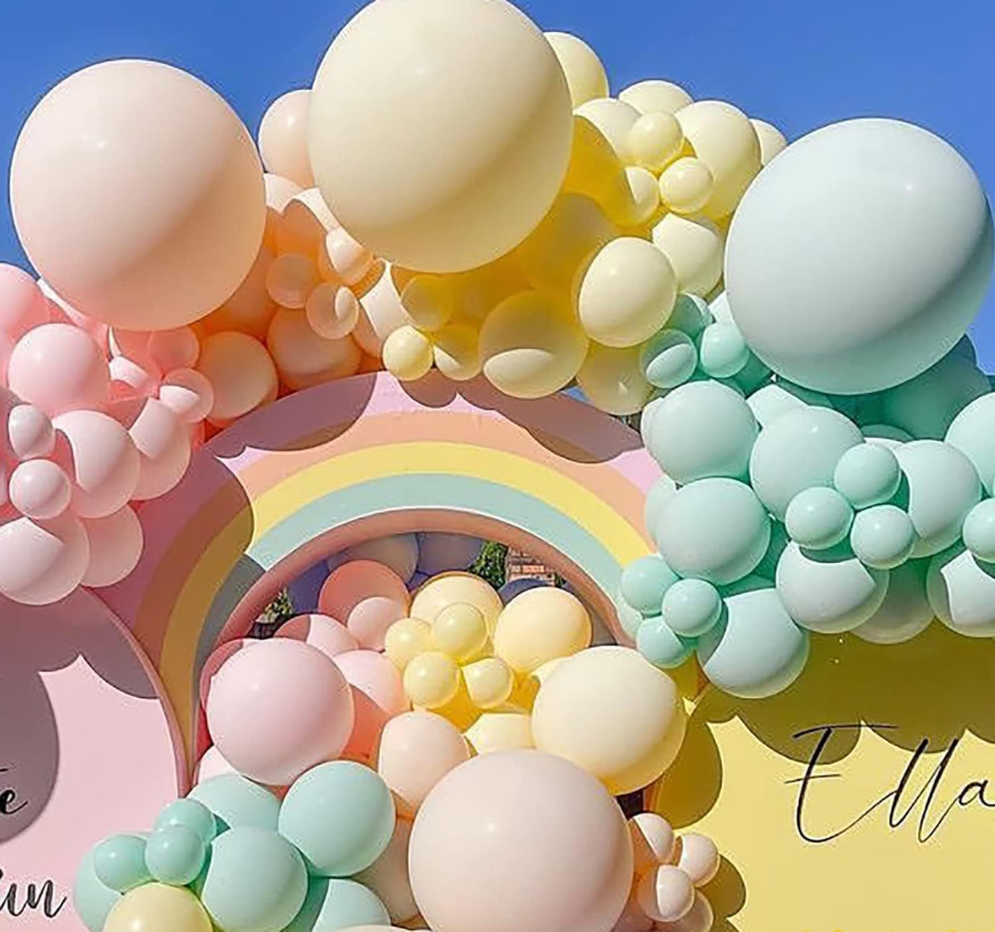 KALOR 12 Inch Pastel Yellow Balloons, 50 Pcs Latex Helium Macaron Balloons for Kid's Birthday Party, Baby Shower, Wedding, Graduate Party Decorations