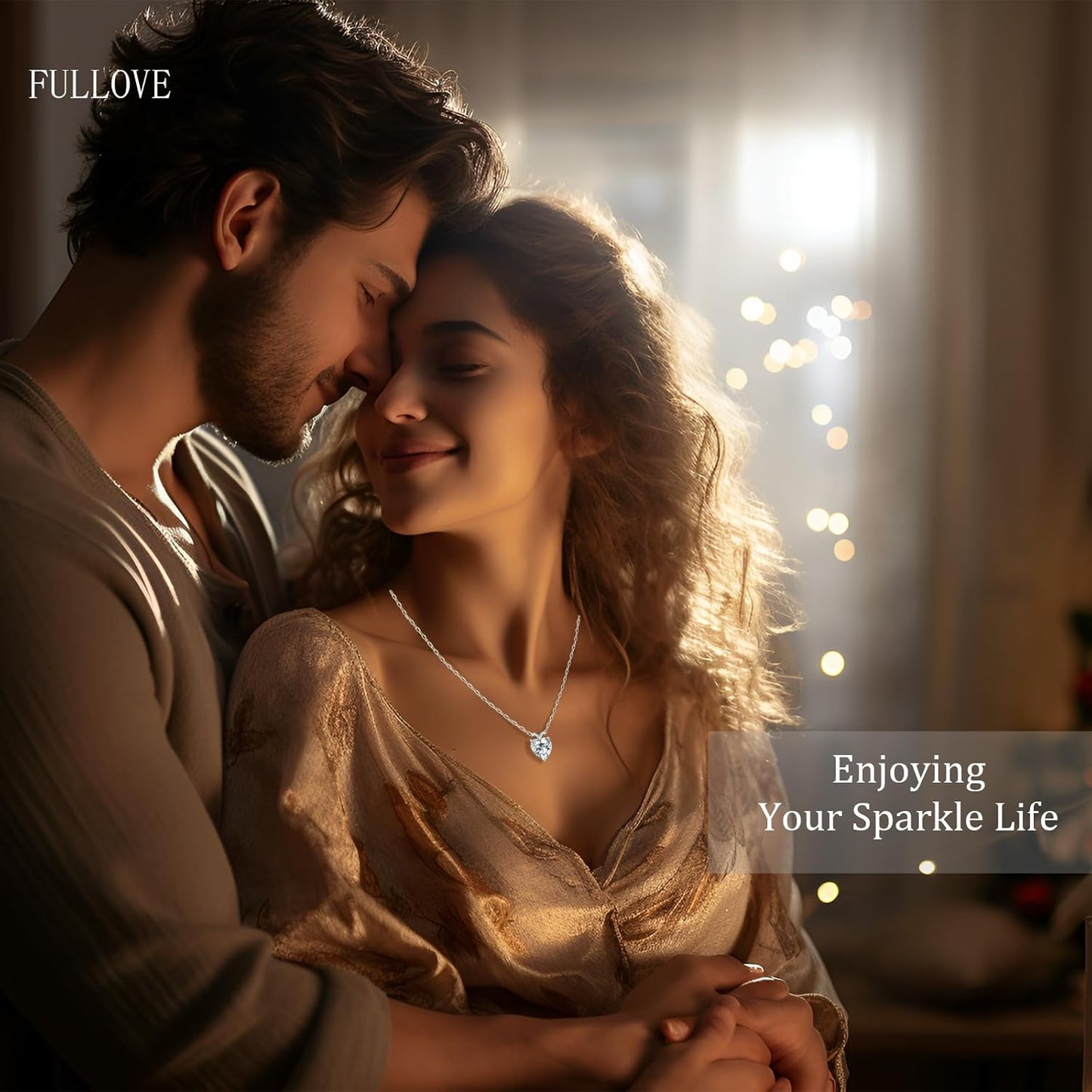 ForeverLove Heart Necklaces for Women, 4-2 Carats Heartshap Moissanite, Silver Pendant Jewelry, Anniversary Birthday Gifts for Wife, Girlfriend, Daughter, Mom