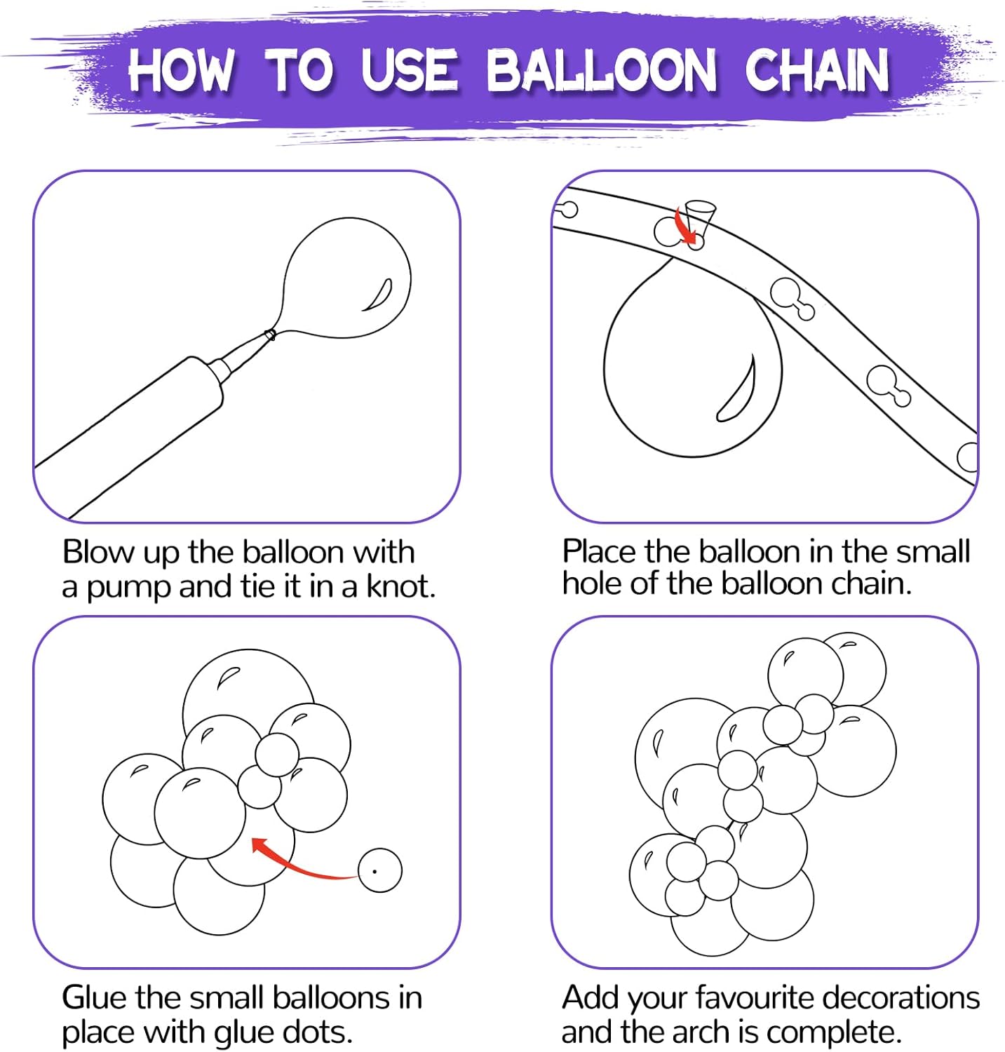 134Pcs Purple Balloons Different Sizes 5 10 12 18 Inch Purple Balloon Garland Arch Kit Latex Balloons for Birthday Wedding Baby Shower Party Decorations.