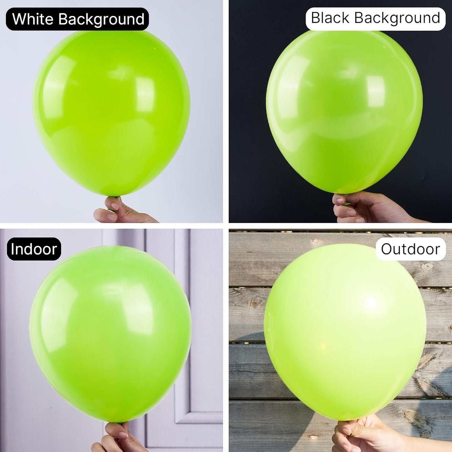 PartyWoo Lime Green Balloons 50 pcs 12 Inch Neon Latex Helium Balloons for Graduation Halloween Safari Dinosaur Summer Weddings Baby Showers Birthday Party Decorations Green-Y6