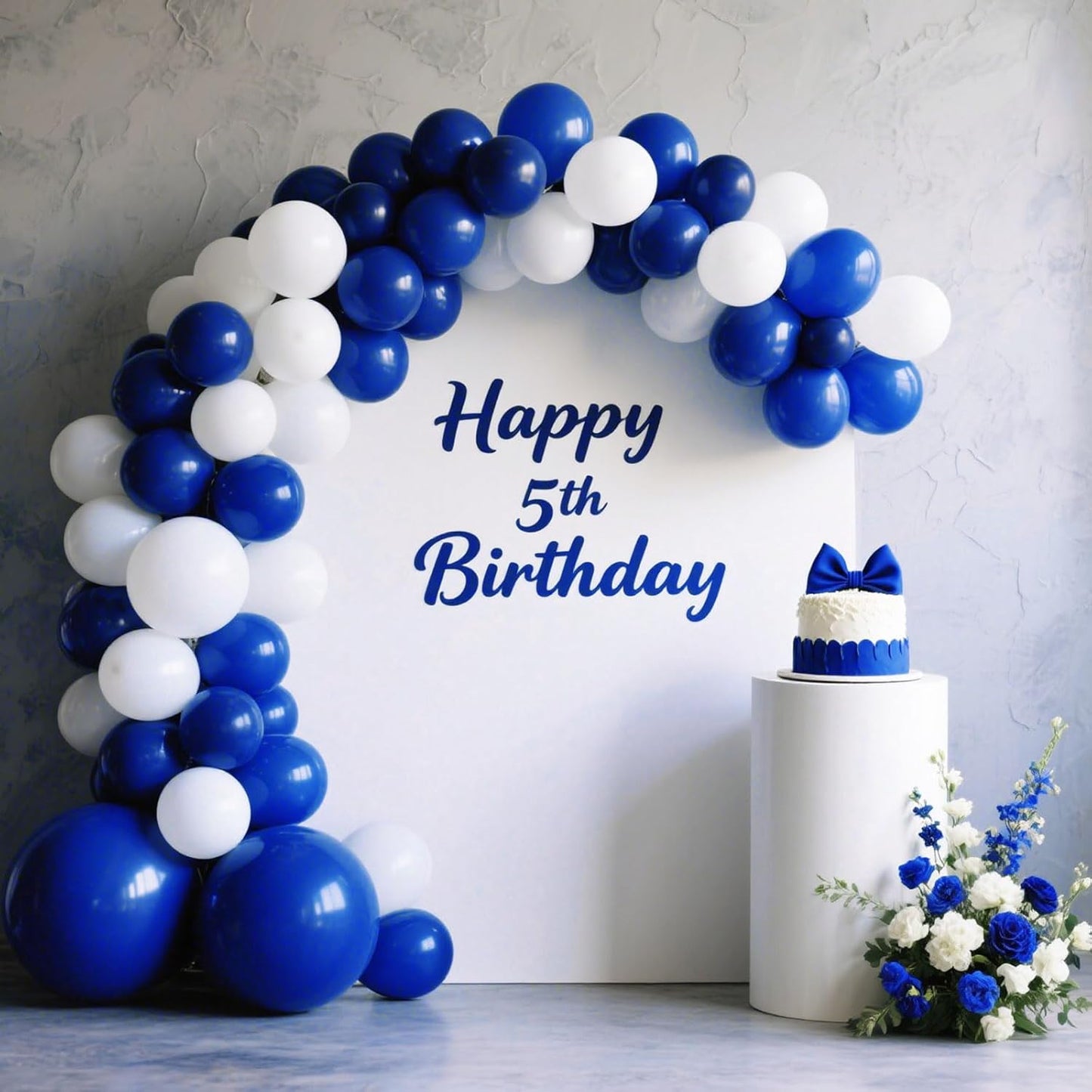 Royal Blue Balloon,145pcs Latex Royal Blue Balloons Arch Kit Different Sizes 18 12 10 5 Inch,Balloon Garland Arch for Birthday Party Baseball Fiesta Graduation Independence Day Decoration