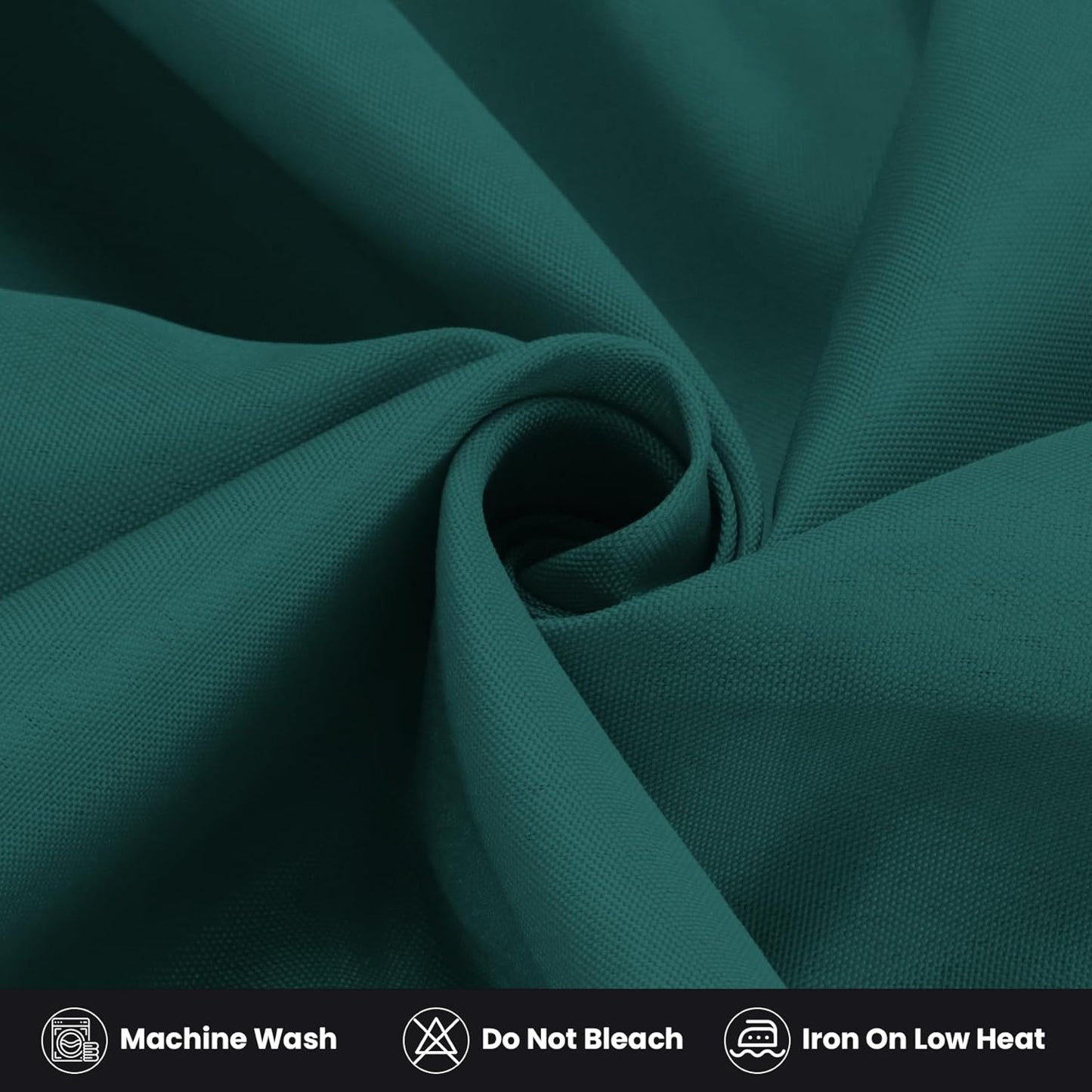 Ascoza 2 Pack Fitted Tablecloth for 4 Foot Rectangle 48 x 24 Inch Peacock Blue Table Covers Water Resistant Polyester Cloth for Folding, Parties,Display, Trade Show (Peacock Blue)