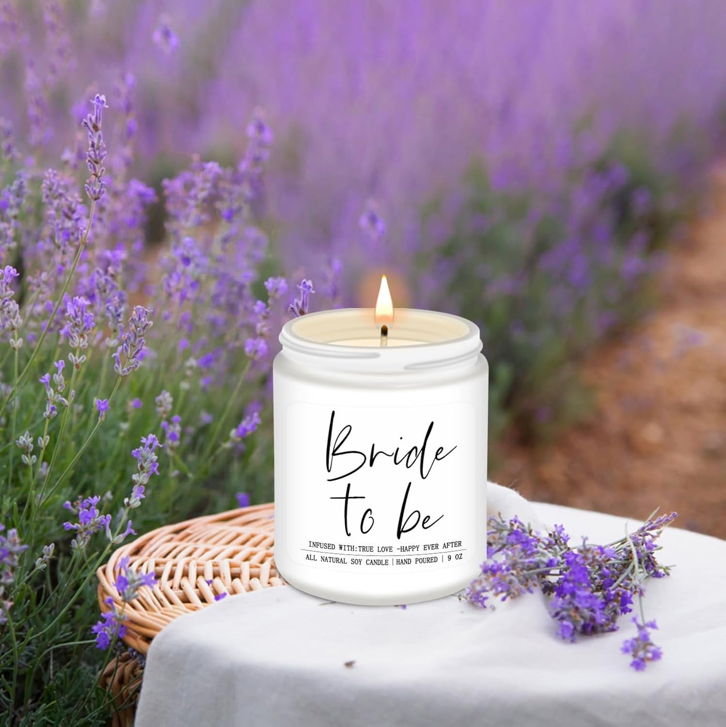 Bride to Be Gifts for Women,Unique Engagement Anniversary Wedding Candles Gift for Her,Bridal Shower Scented Candle for Bride(9oz)