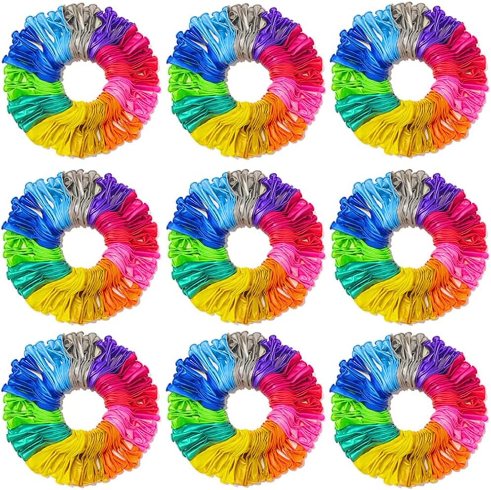 1000 Pcs Balloons Assorted Color, 10 Inch - 12 Rainbow Color Latex Party Balloons for Birthday Baby Shower Wedding Party Supplies Arch Garland (Multicolor, 1000 pcs)