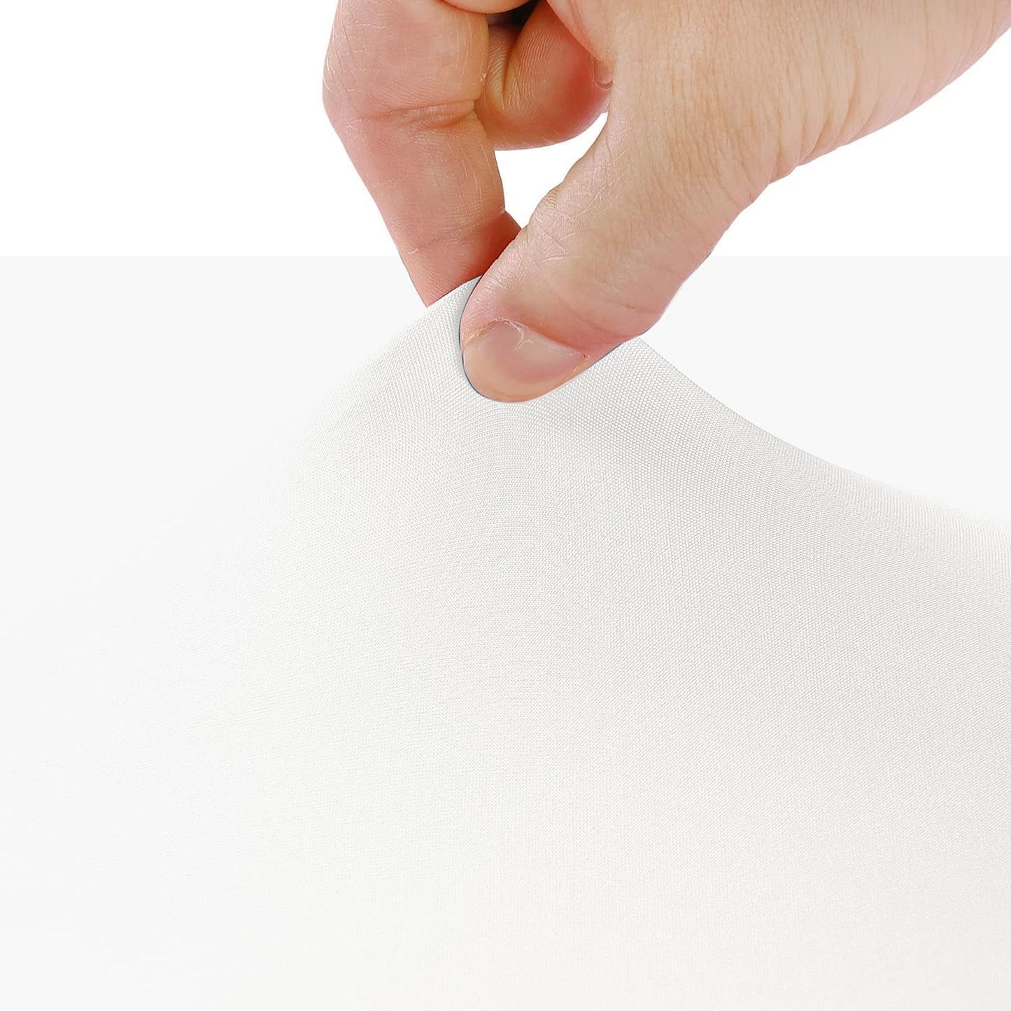 LZY Spandex Table Covers 6 Feet, Stretch/Fitted Table Covers for 6 Feet Folding Table, Rectangular Spandex Table Cloths for Wedding Party or Event (6FT-2PCS, White)