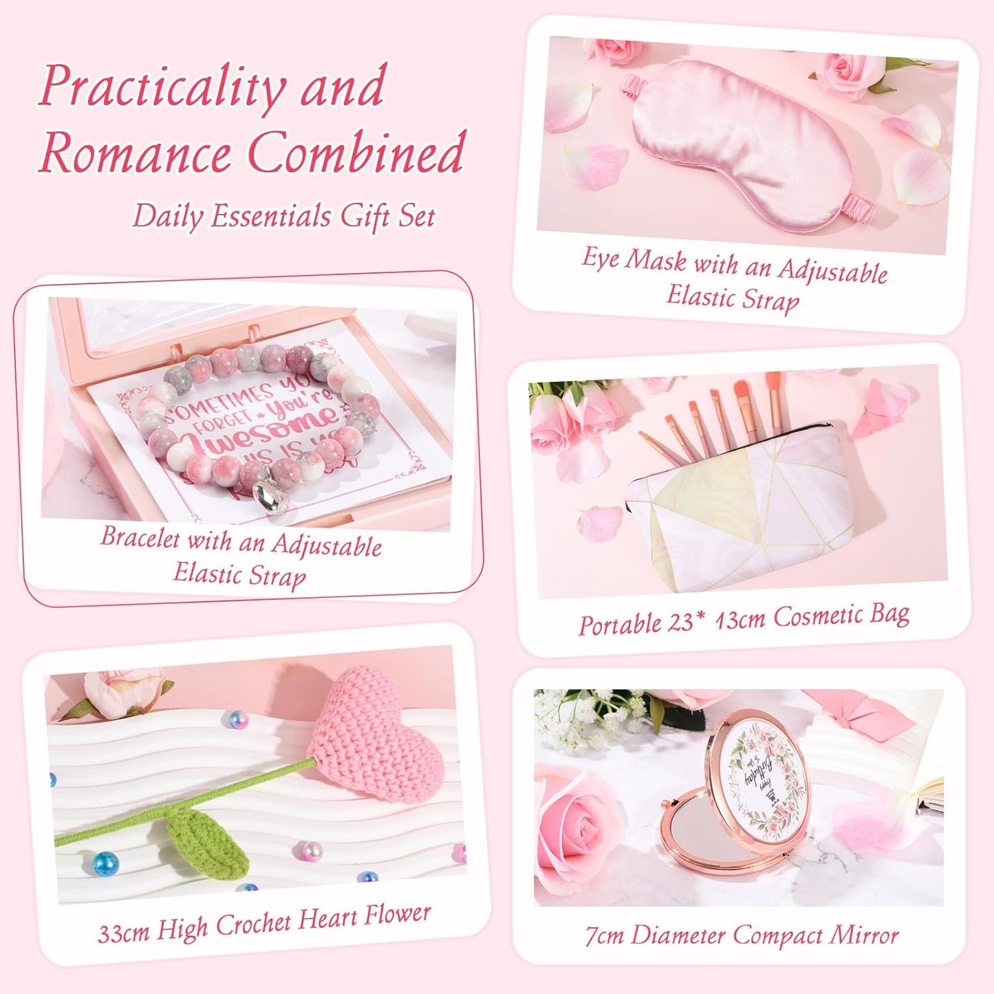 Happy Birthday Gifts for Women - Pink Birthday Gift Box for Women Self Care Mom Sister Wife Girlfriend Daughter Best Friend, Women's Birthday Gifts Spa Gifts Basket Gift Sets w/ Blanket Coffee Mug