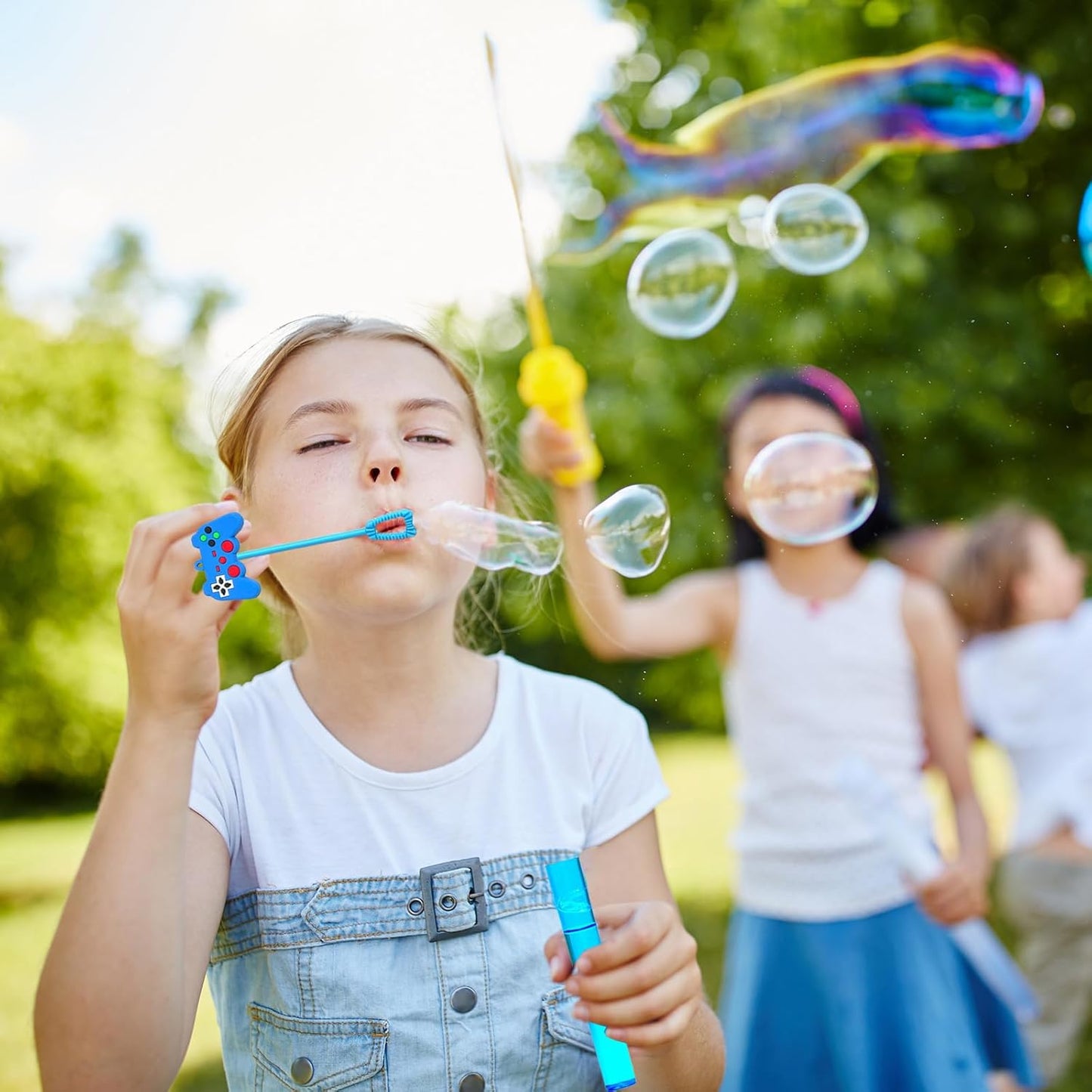 Video Game Party Favors,24Pcs Video Game Bubble Wands for Kids,Cute Bubble Wand for Birthday Party Supplies Classroom Prizes Pinata Goodie Bag Stuffers Gifts