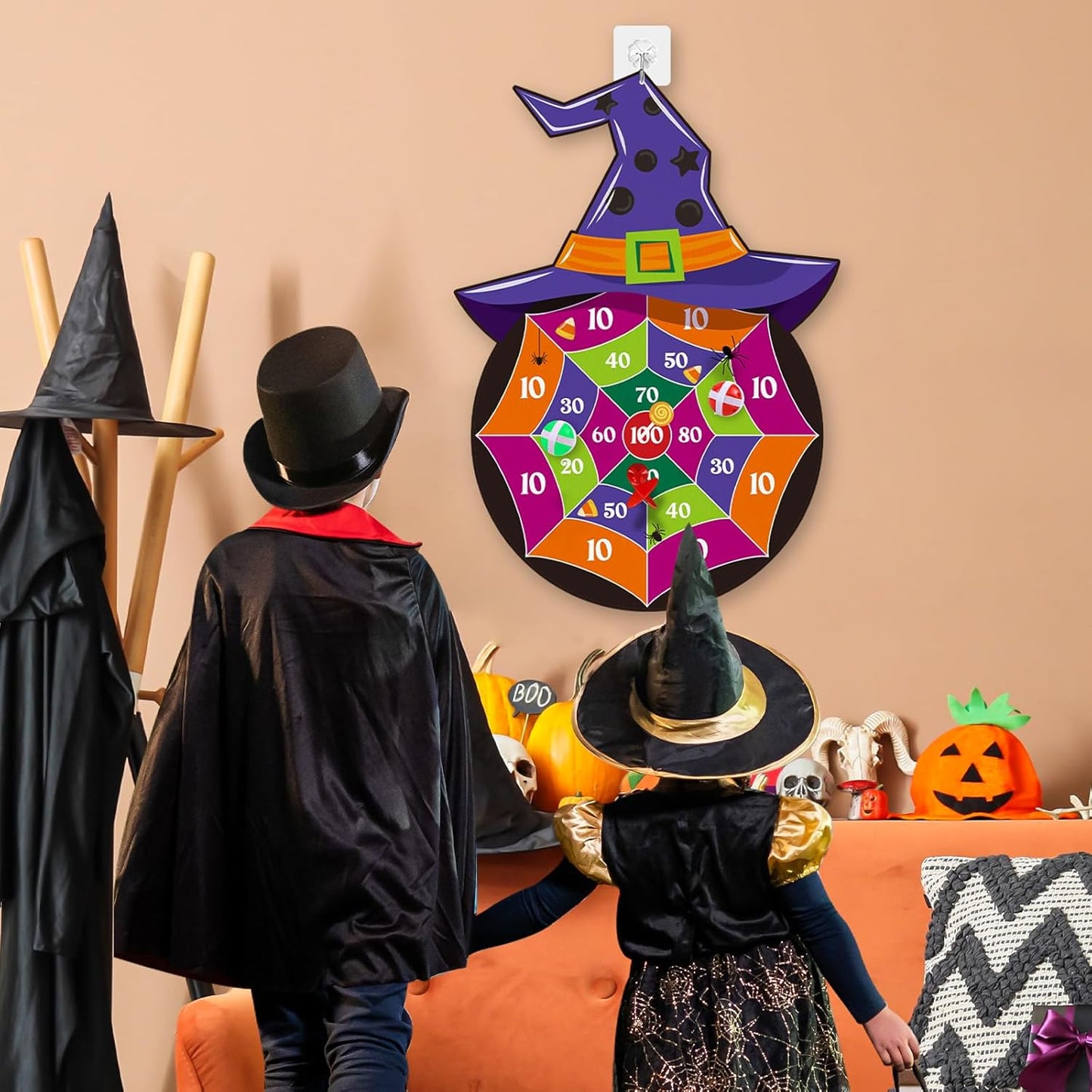 Games for Family, Office, Kids Dart Board Games with 12 Sticky Balls & 8 Darts