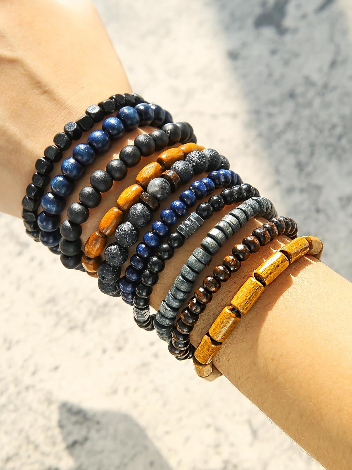 Friendship Bracelets Boho Stackable Bracelets for Women Surfer Heishi Clay Bead Bracelets Stretch Preppy Bracelets Colorful Boho Bracelets for Women