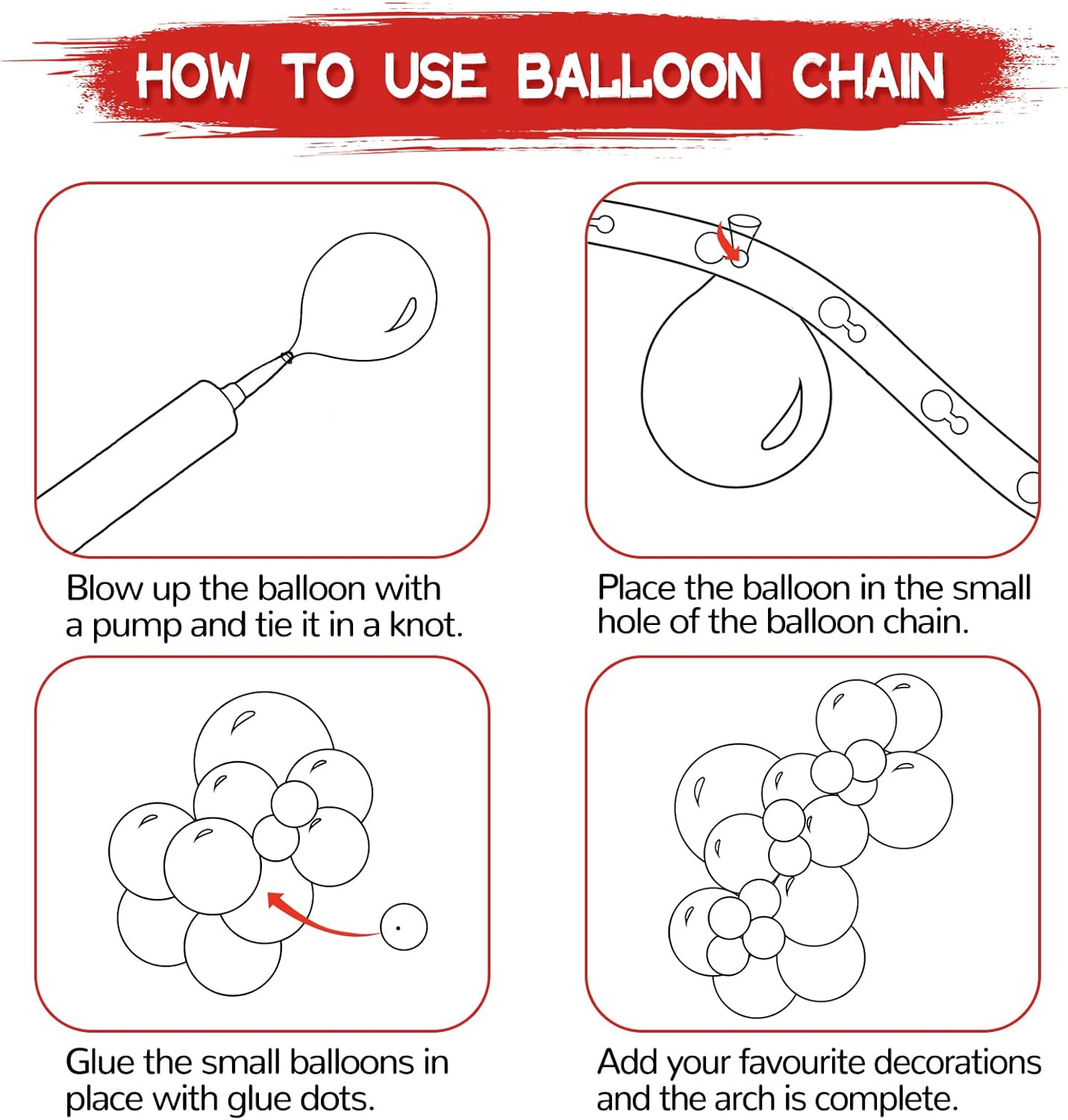 134Pcs Red Balloons Different Sizes 5 10 12 18 Inch Red Balloon Garland Arch Kit, Latex Balloons for Birthday Wedding Baby Shower Party Decorations.