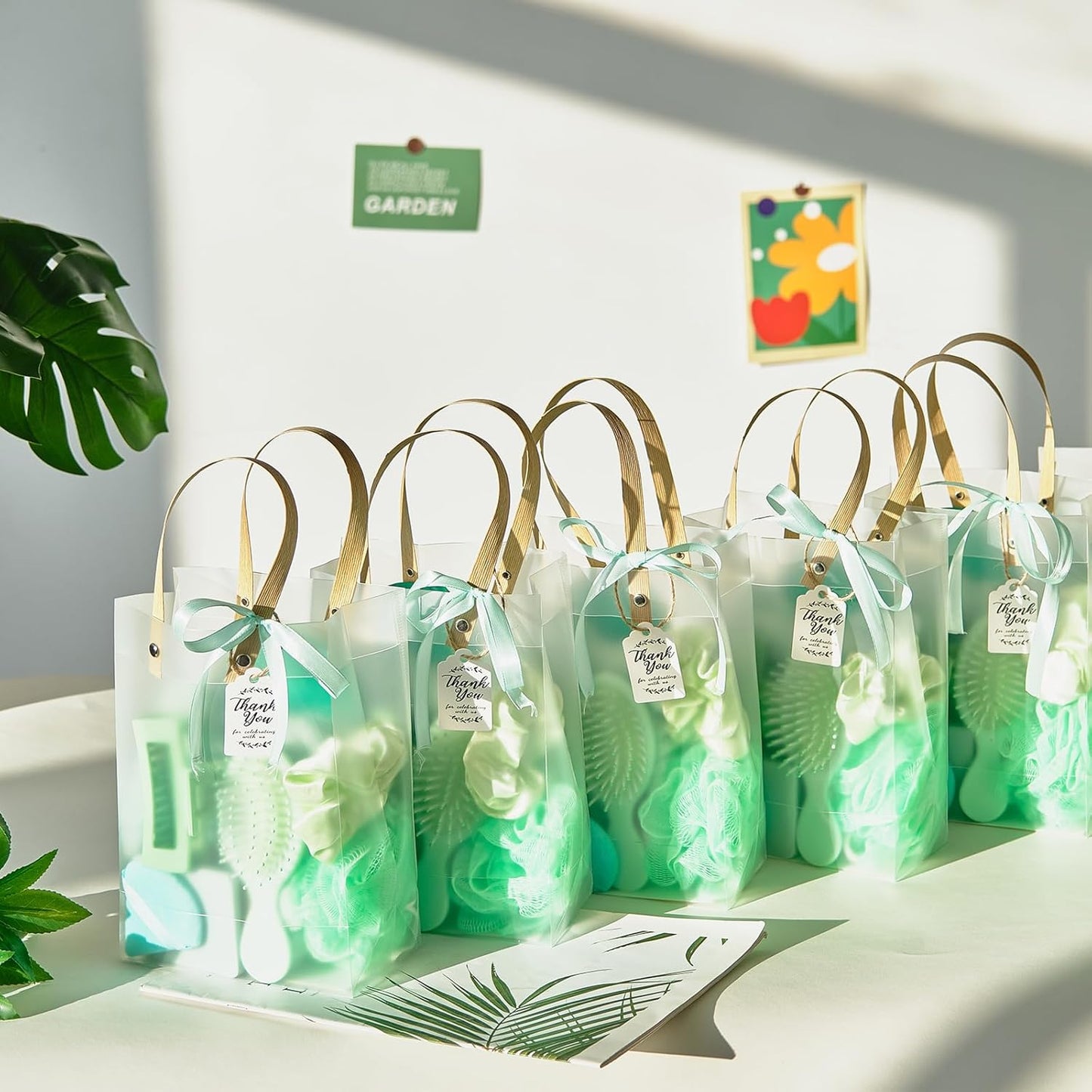 74Pcs Baby Shower Prizes for Game Winners Baby Shower Favors Gifts including Headband Hair Brush Jewelry Box with Gift Bag for Baby Shower Game Prizes Wedding Bridal Shower Favors (Green)