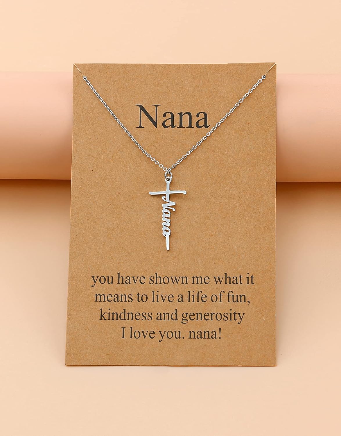 Lcherry Faith Cross Pendant Necklace for Women Religious Christian Jewelry Mother's Day Gifts for Women