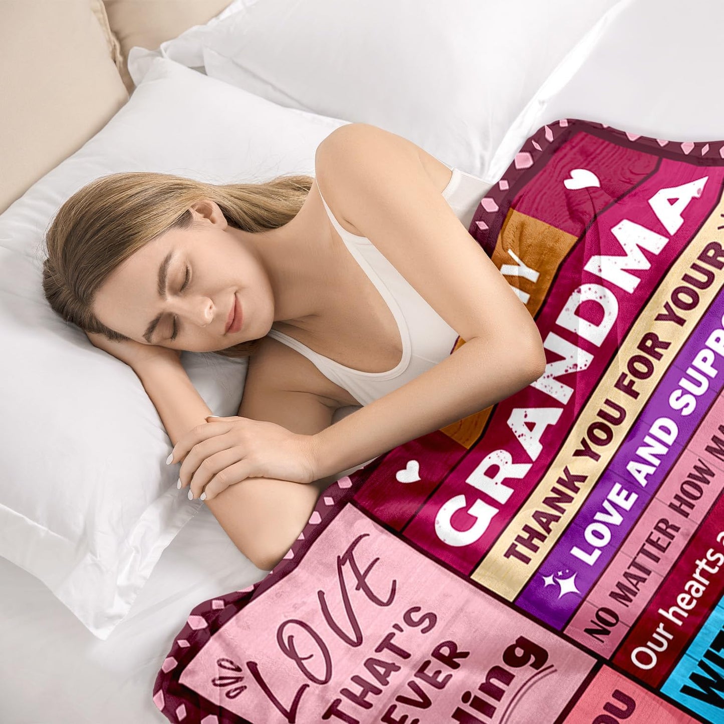 Grandma Gifts - Best Grandma Birthday Gifts - Great Grandmas Gift - Christmas Mothers Day Birthday Gift for Grandmas - Grandmoter Gift from Granddaughter Grandkids - to My Grandma's Blanket 50"x60"