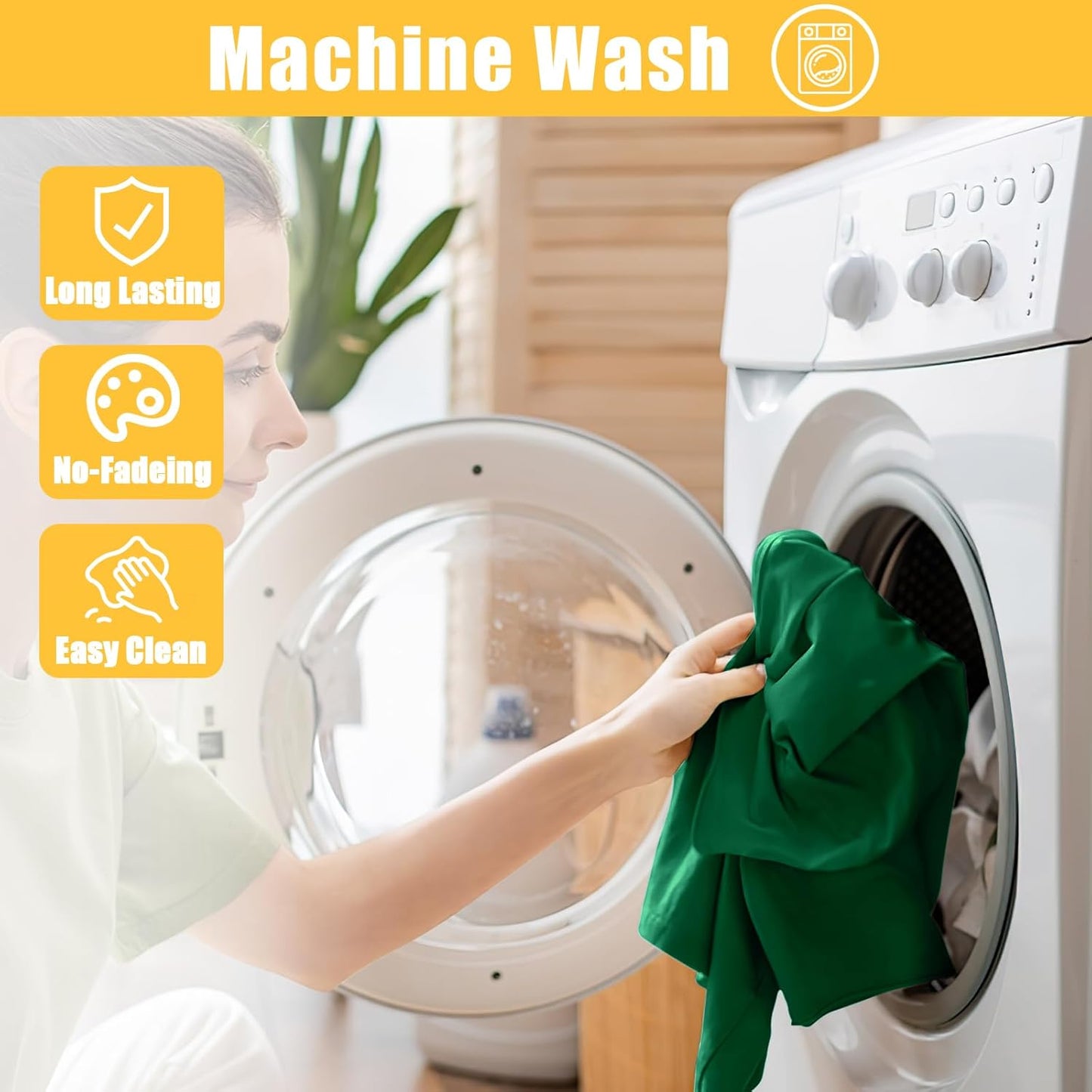 Rectangle Table Cloth, Waterproof Elastic Fitted Tablecloth for 5 Foot Folding Tables, Washable Polyester Tablecloths for Picnic, Camping, Outdoor (Emerald Green, 30"x60")