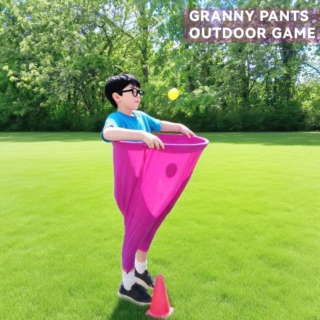 Granny Pants Yard Game Sets,4PCS Granny Pants Family Party Outdoor Games with Bouncy Balls for Adults and Kids,The Family Reunion Ultimate Backyard Party Games