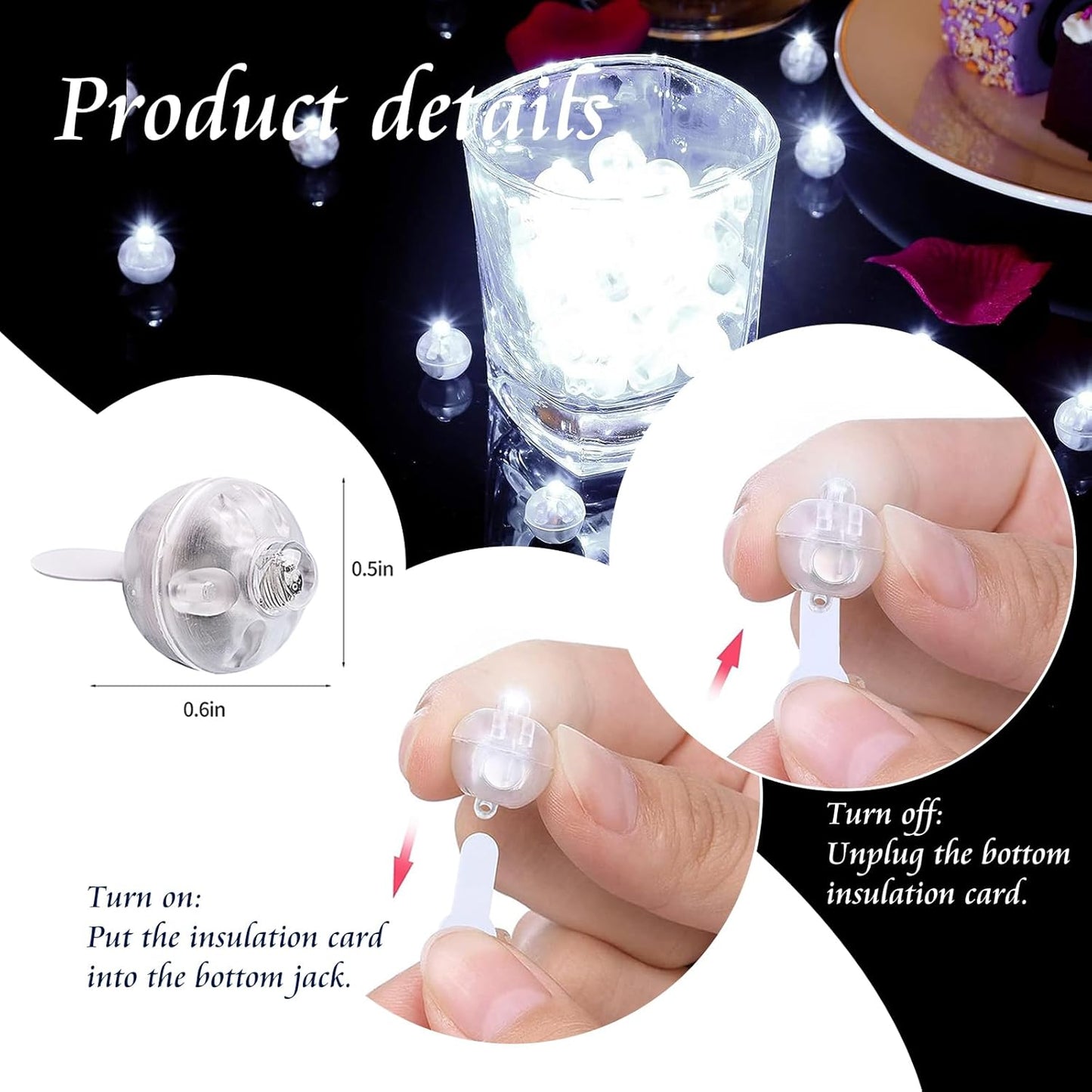 200pcs Balloon Lights Cool White Mini Led Lights Round Long Standby Time Multicolor Ball Lamps Paper Lantern Balloon Liamps for Birthday Party Christmas Halloween Decoration