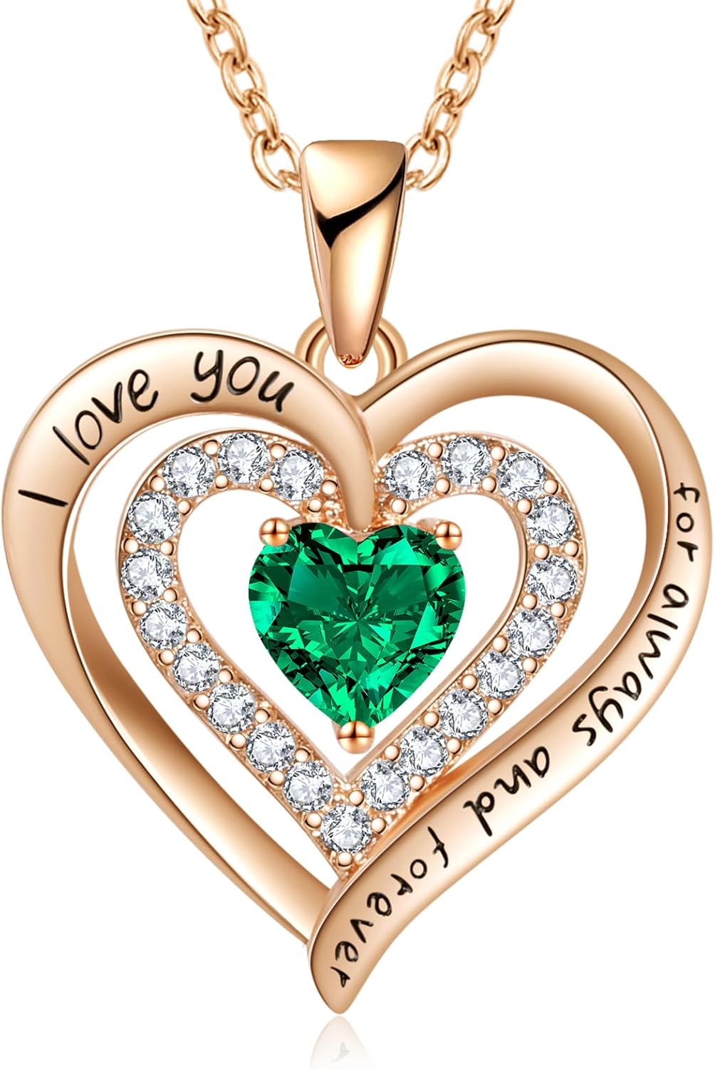 REDBEE Necklaces for Women Birthstone Heart Necklace Jewelry for Wife Girlfriend Woman Necklace