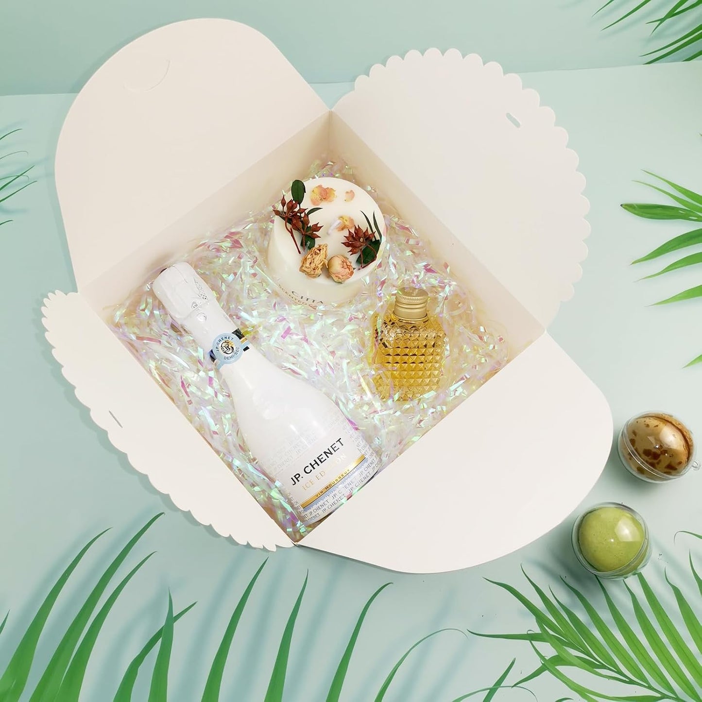 8"x 8"x 4" White Gift Boxes with Lids and Ribbons, 6 Pack Foldable Cardboard Paper Boxes for Gifts, Bridesmaid Proposal Boxes, Wedding Birthday Party Favor Boxes, Sturdy Reusable Bulk Gift Boxes