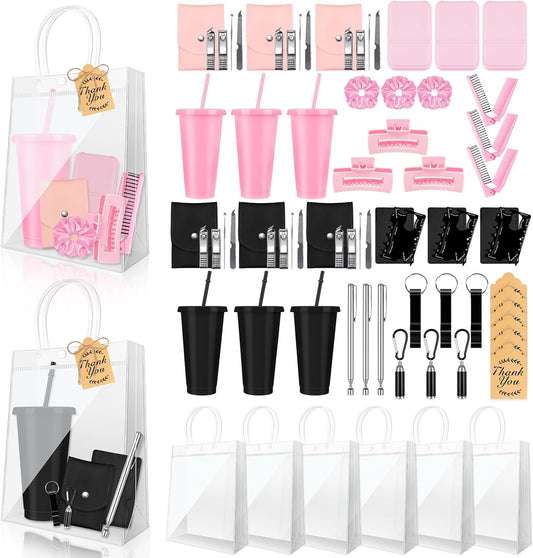 6 Sets Baby Shower Prizes for Women and Men Nail Clippers Mirror Bottle Opener Cup Comb Magnetic Pickup Tool Flashlight Grabber Credit Card Cutter for Baby Shower Game Winners Party