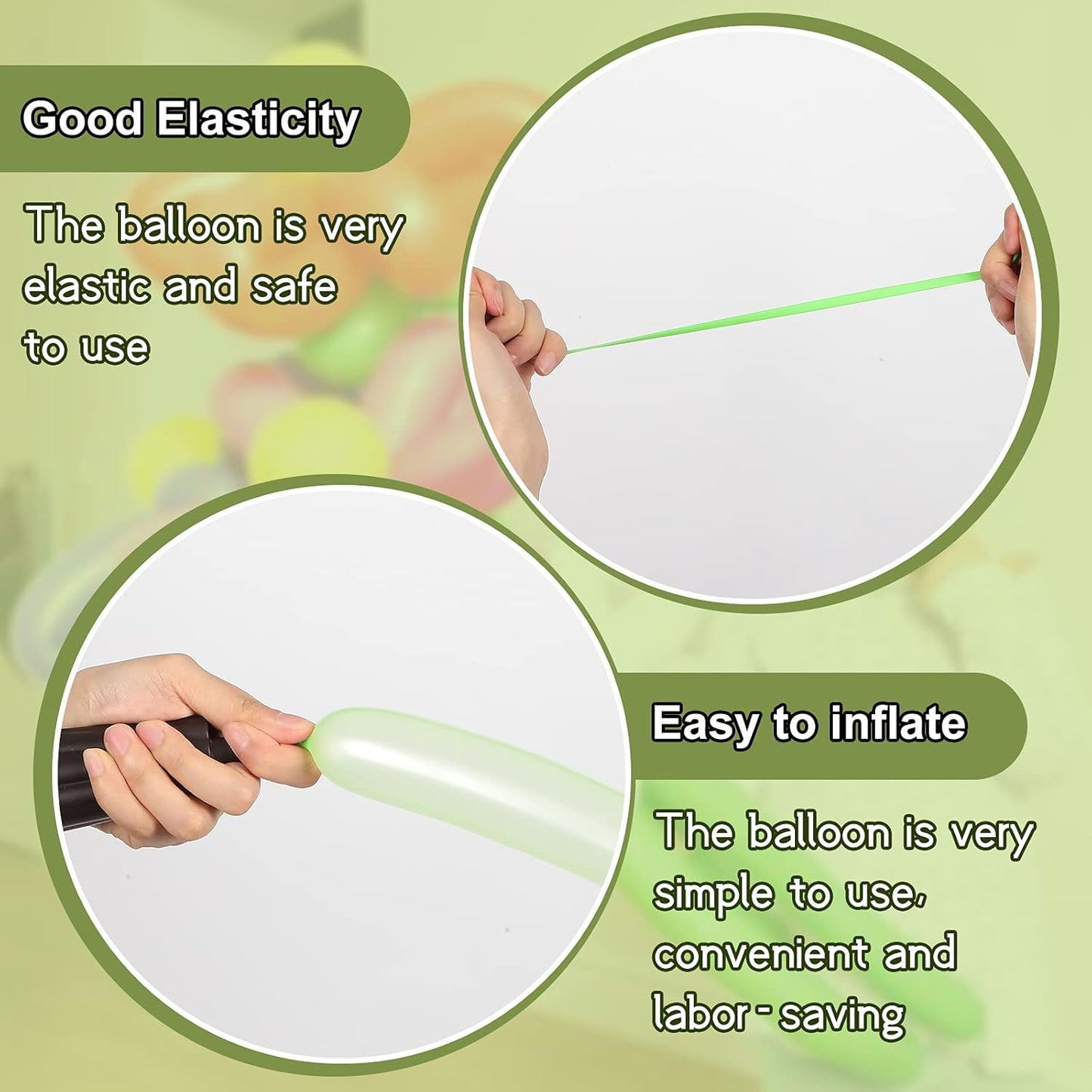 Skylety 150 Pieces Neon Glow Long Balloons Backlight Reactive Fluorescent Colorful Long Animal Twisting Latex Balloons for Twisting DIY Animals Birthday Party Decorations