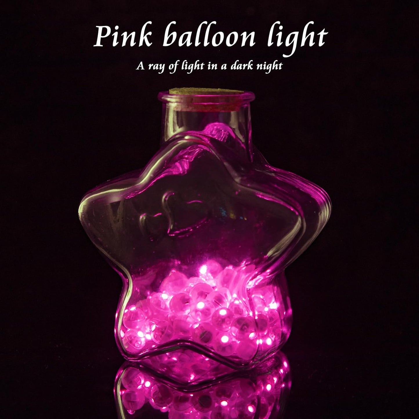 100pcs Balloon Lights Mini Led Lights Round Long Standby Time Multicolor Ball Light Paper Lantern Balloons Lights for Birthday Party Christmas Halloween Decoration (Pink, 100 PCS with Hook)