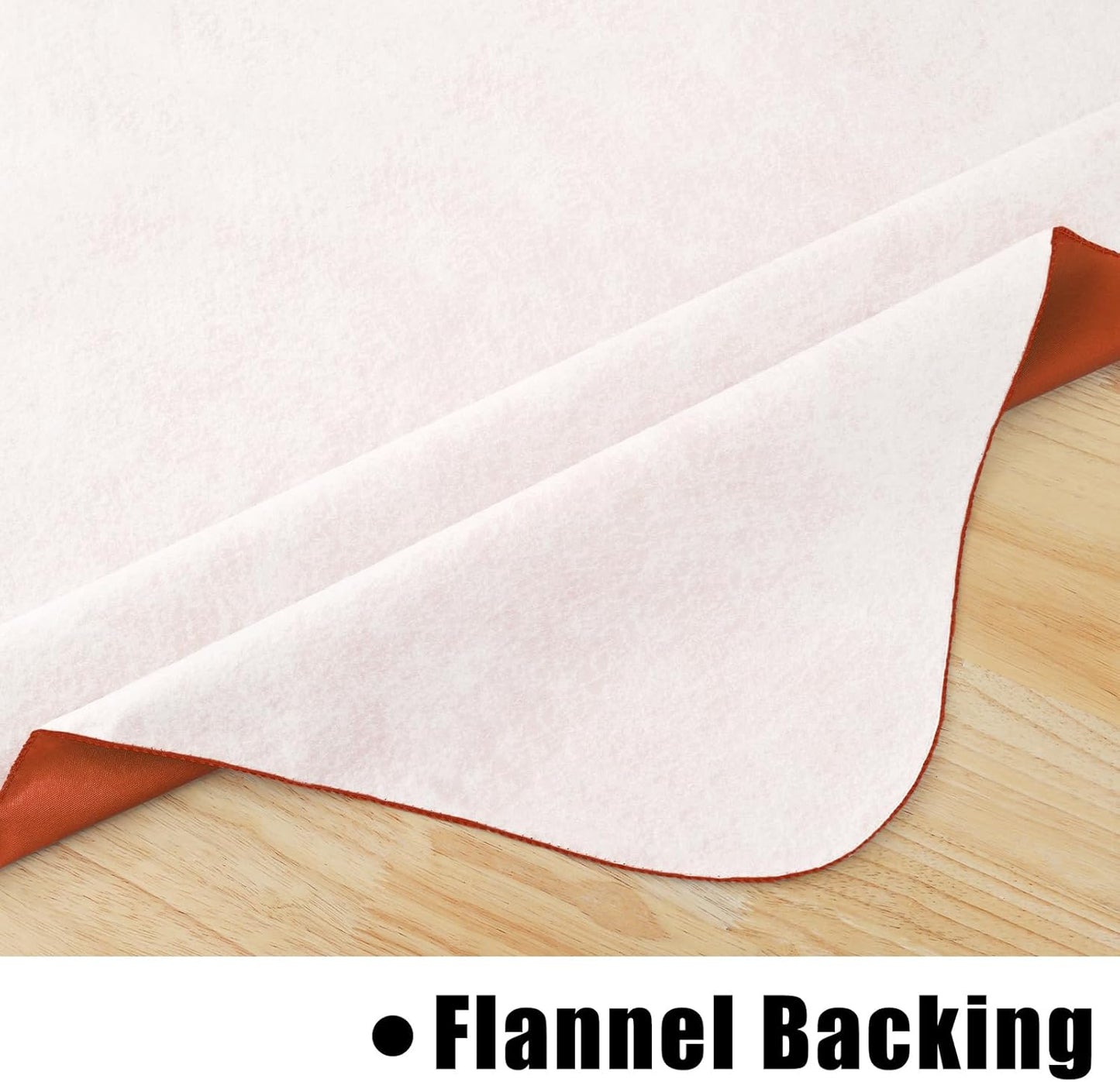 homing Rectangle Vinyl Tablecloth, Waterproof Spillproof Plastic Flannel Backed Table Cloth, Wipe Clean Table Cover for Dining, Buffet Parties and Camping (Rust, 54" x 78")