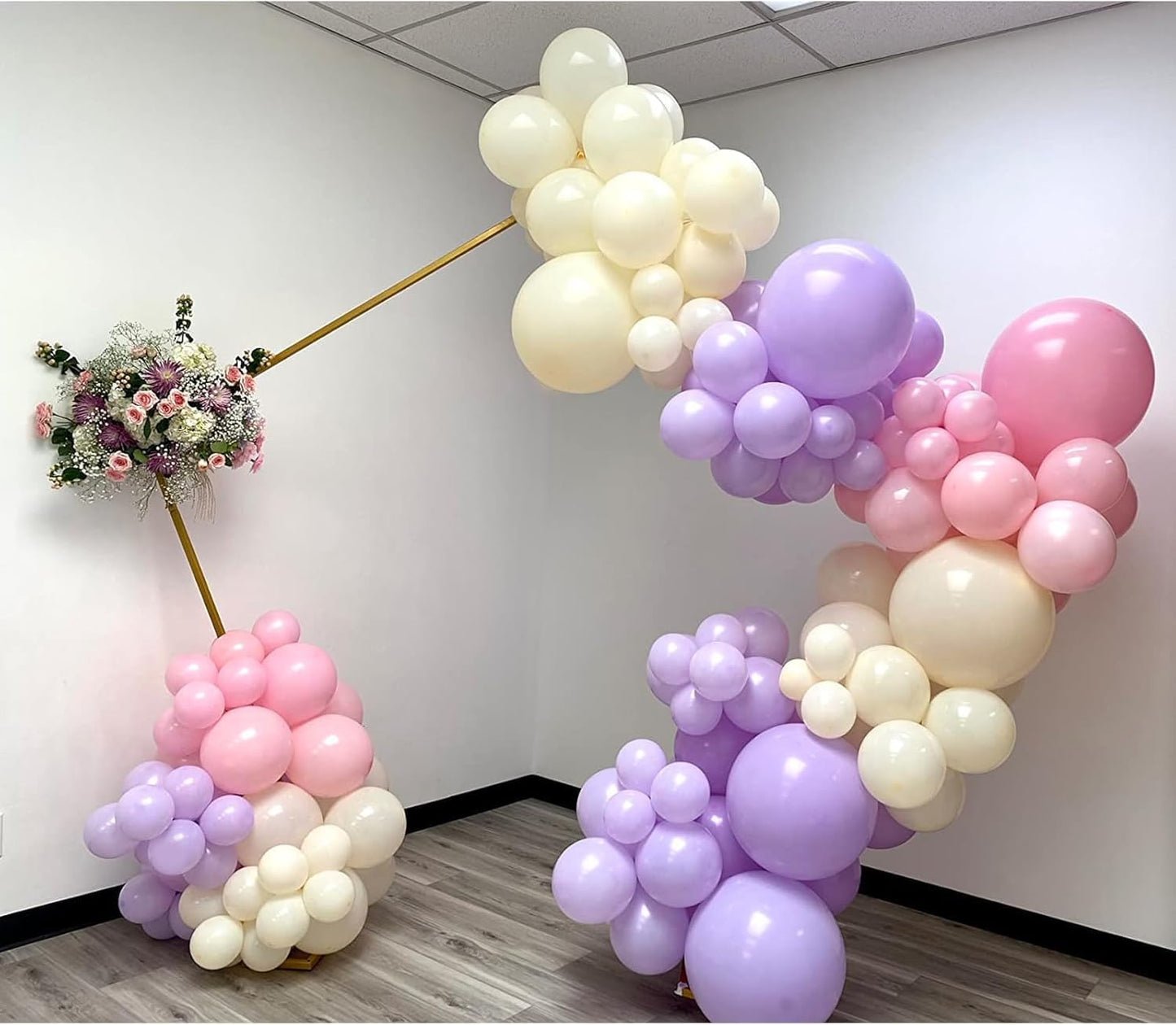 Lavender Balloons, 150 pcs Different Sizes Pack of 18 Inch 12 Inch 10 Inch 5 Inch Light Purple Balloons for Balloon Garland Balloon Arch as Birthday Party Wedding Decorations