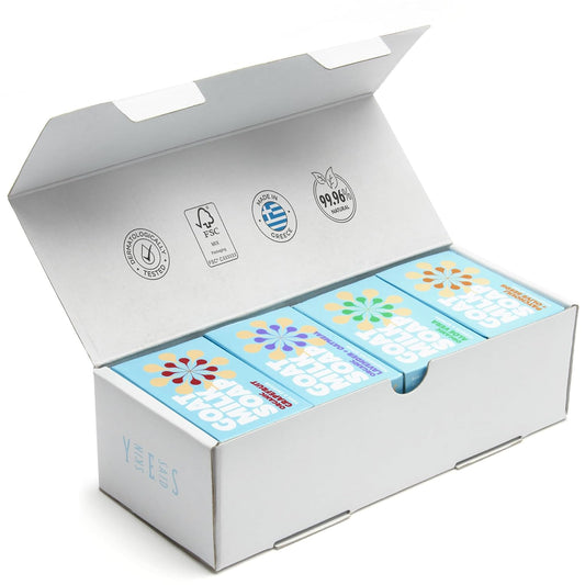 Goat Milk Soap Bars - Set of 8 Pieces - All Natural, Organic, Goats Milk Soap Bars - Nourishing, Ideal for Sensitive Skin - Perfect for Kids, Men, and Women of All Ages